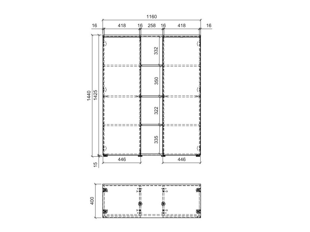Bookcase Sermelo 102