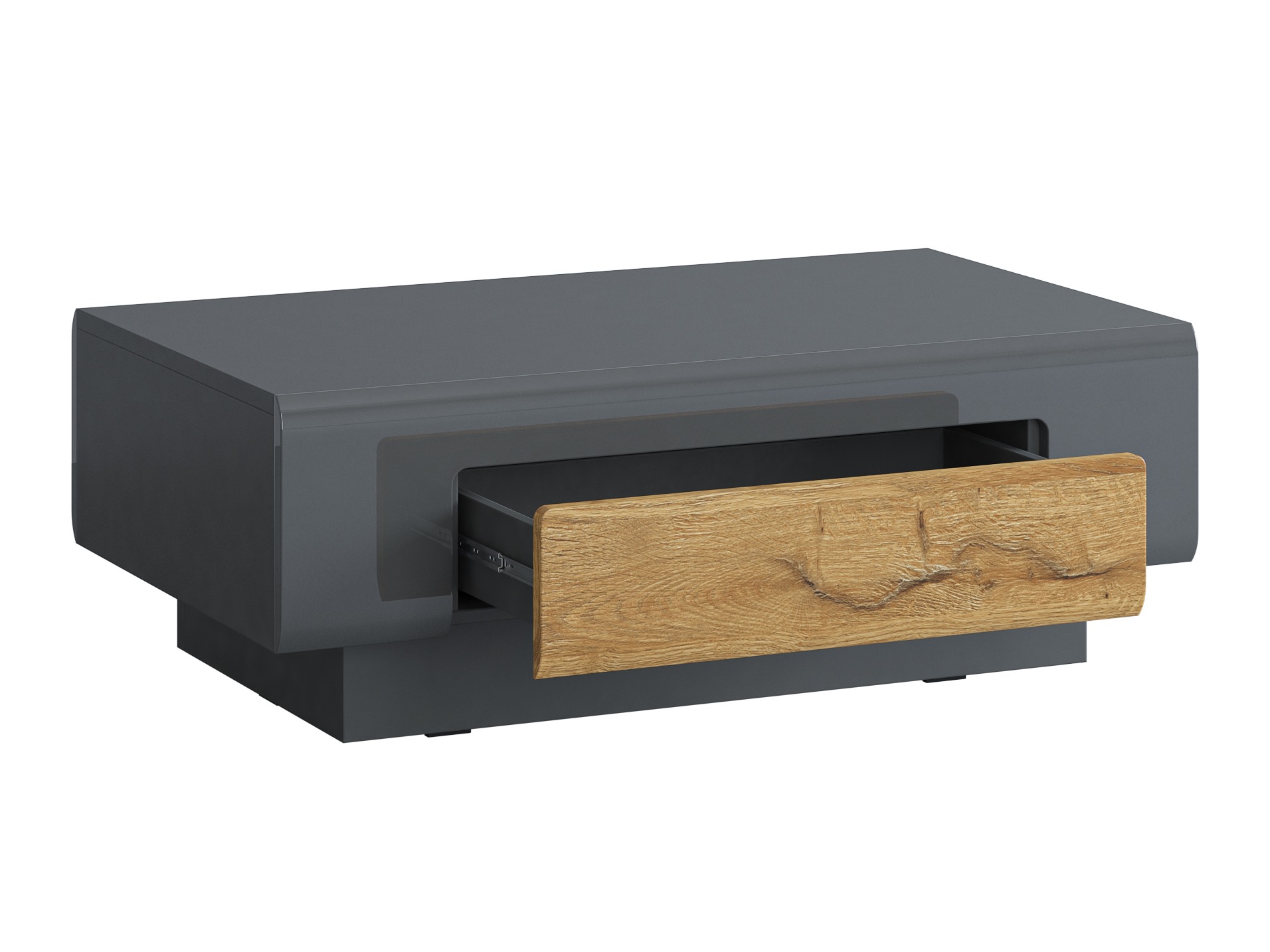 Coffee table Torsone 111 (Anthracite + Gloss anthracite + Grandson oak)