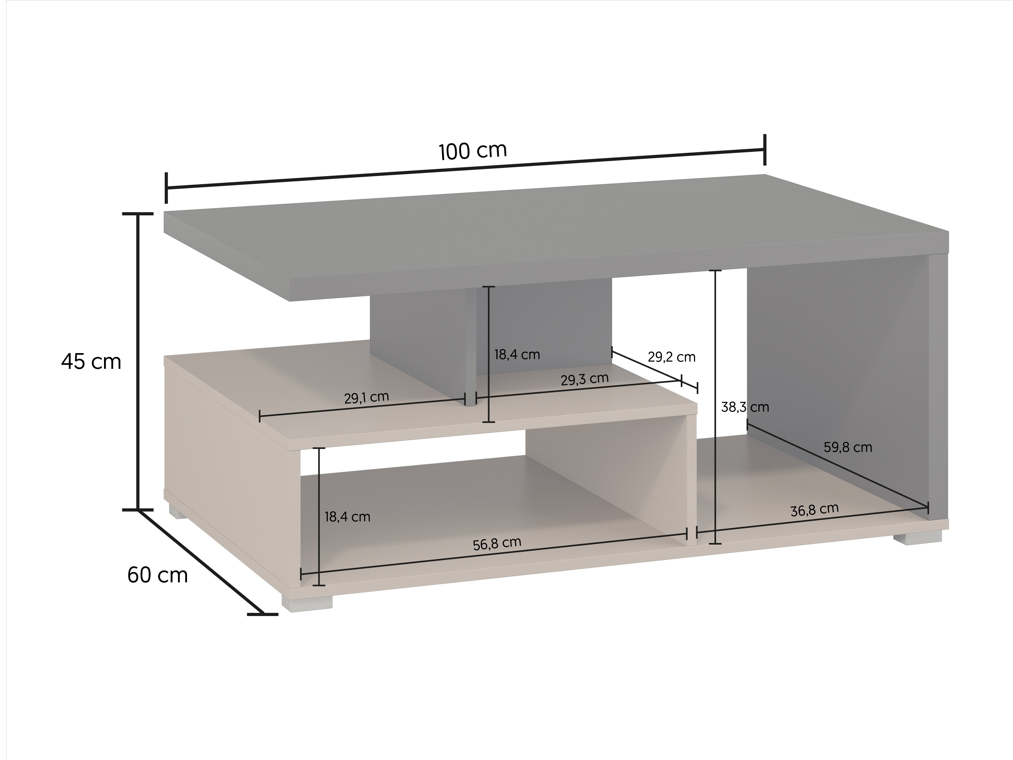 Living room set Virvele 103 (Congo + Anthracite)
