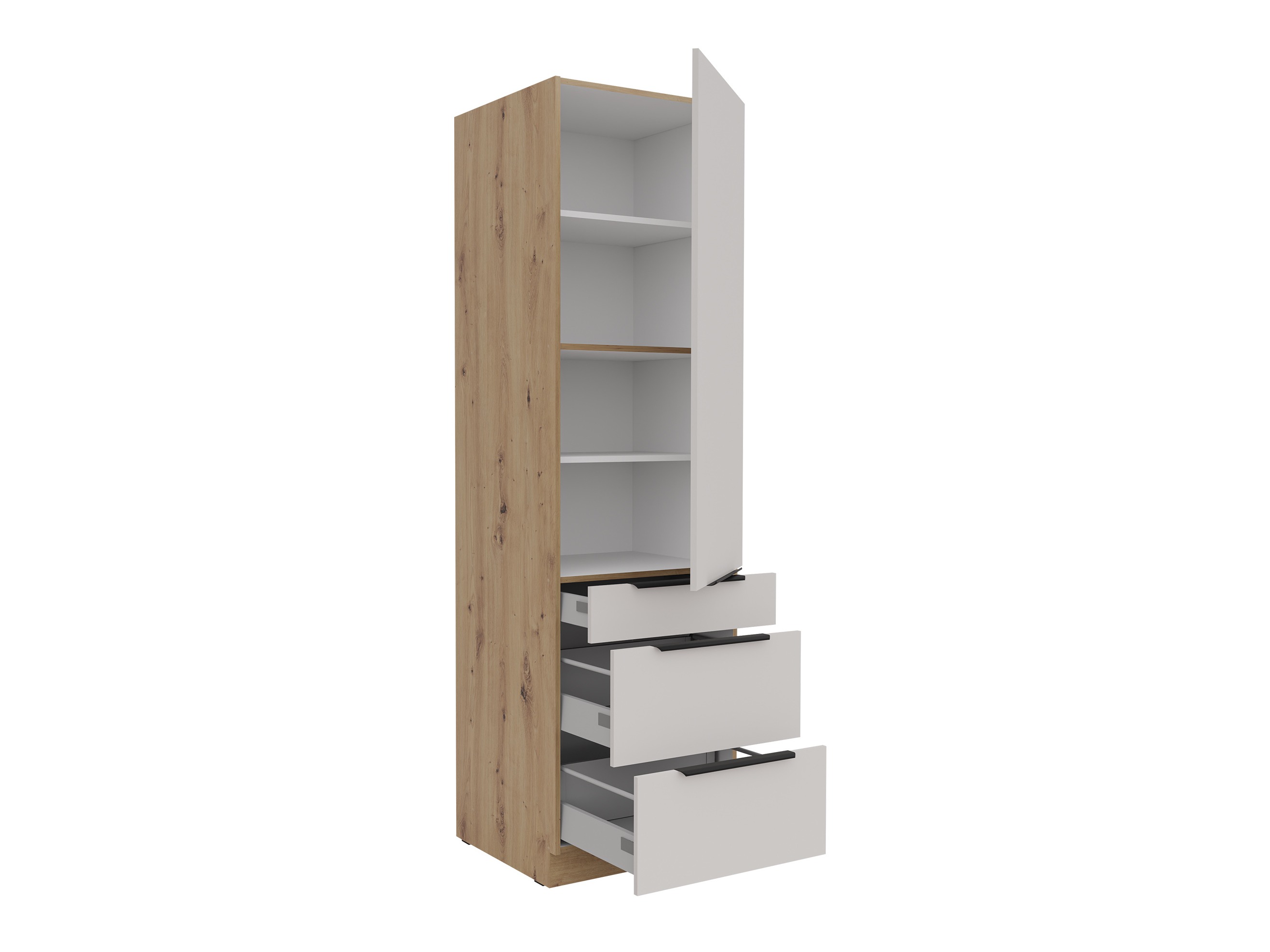 Modular cabinet with drawer and doors Sole 132
