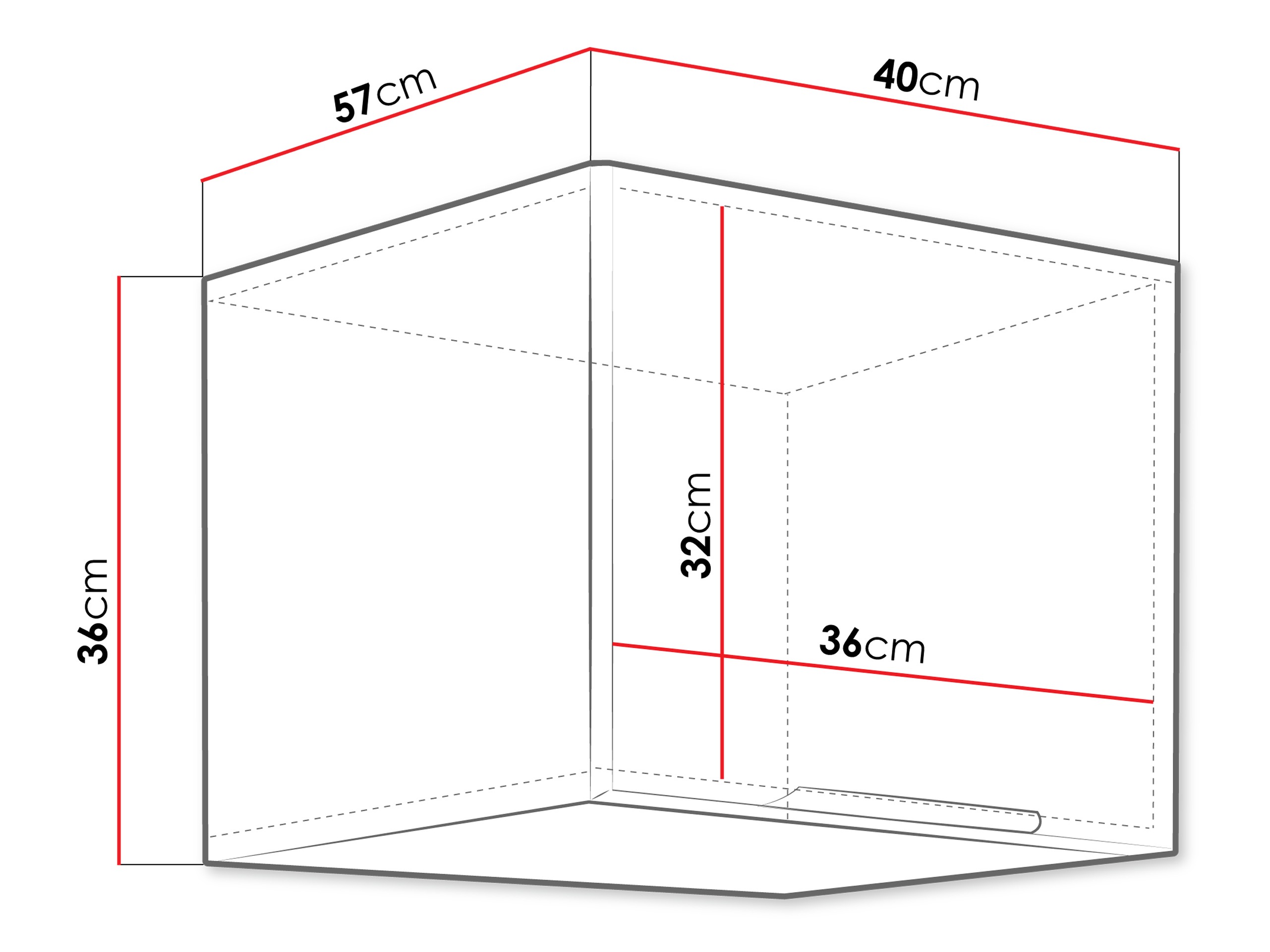 Modular wall cabinet Sole 127