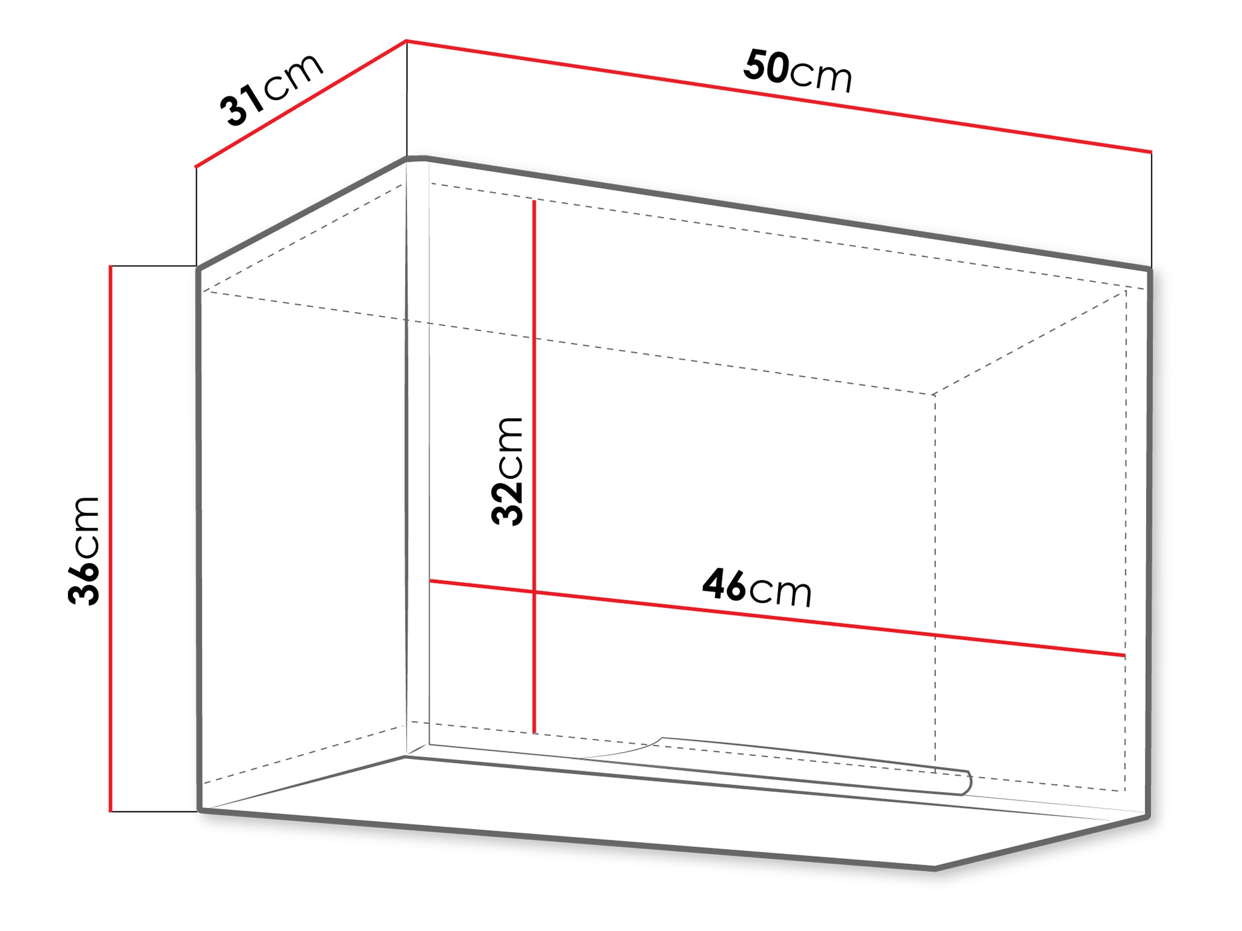 Modular wall cabinet Sole 128