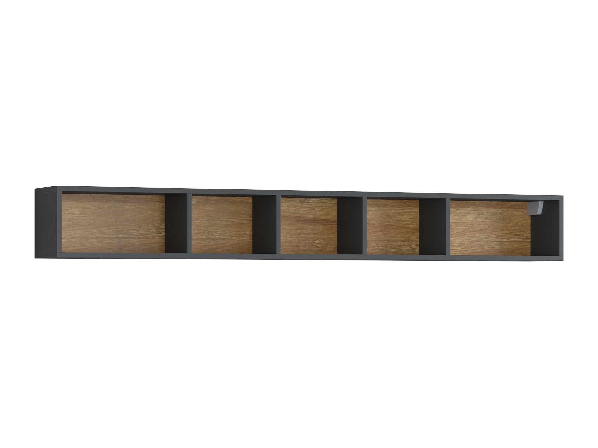 Wall shelf Torsone 105 (Anthracite + Grandson oak)