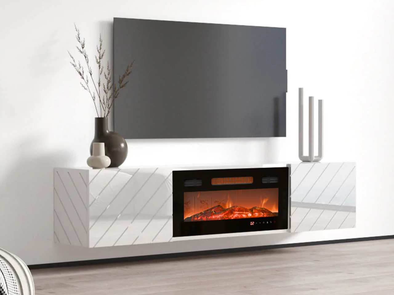 TV stand Mensura (White + Black)