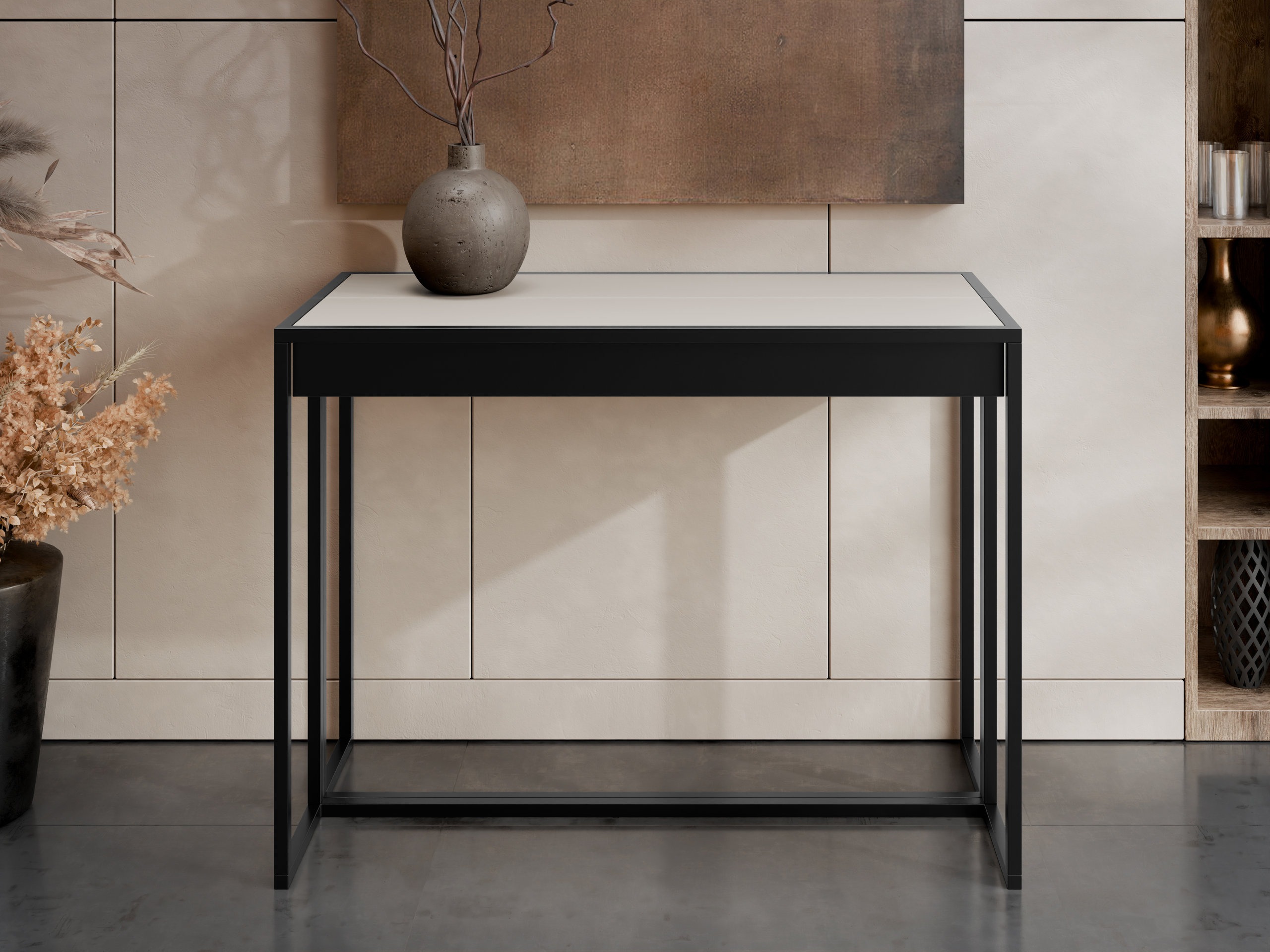 Folding table Oswego 180 (Black + Cashmere)