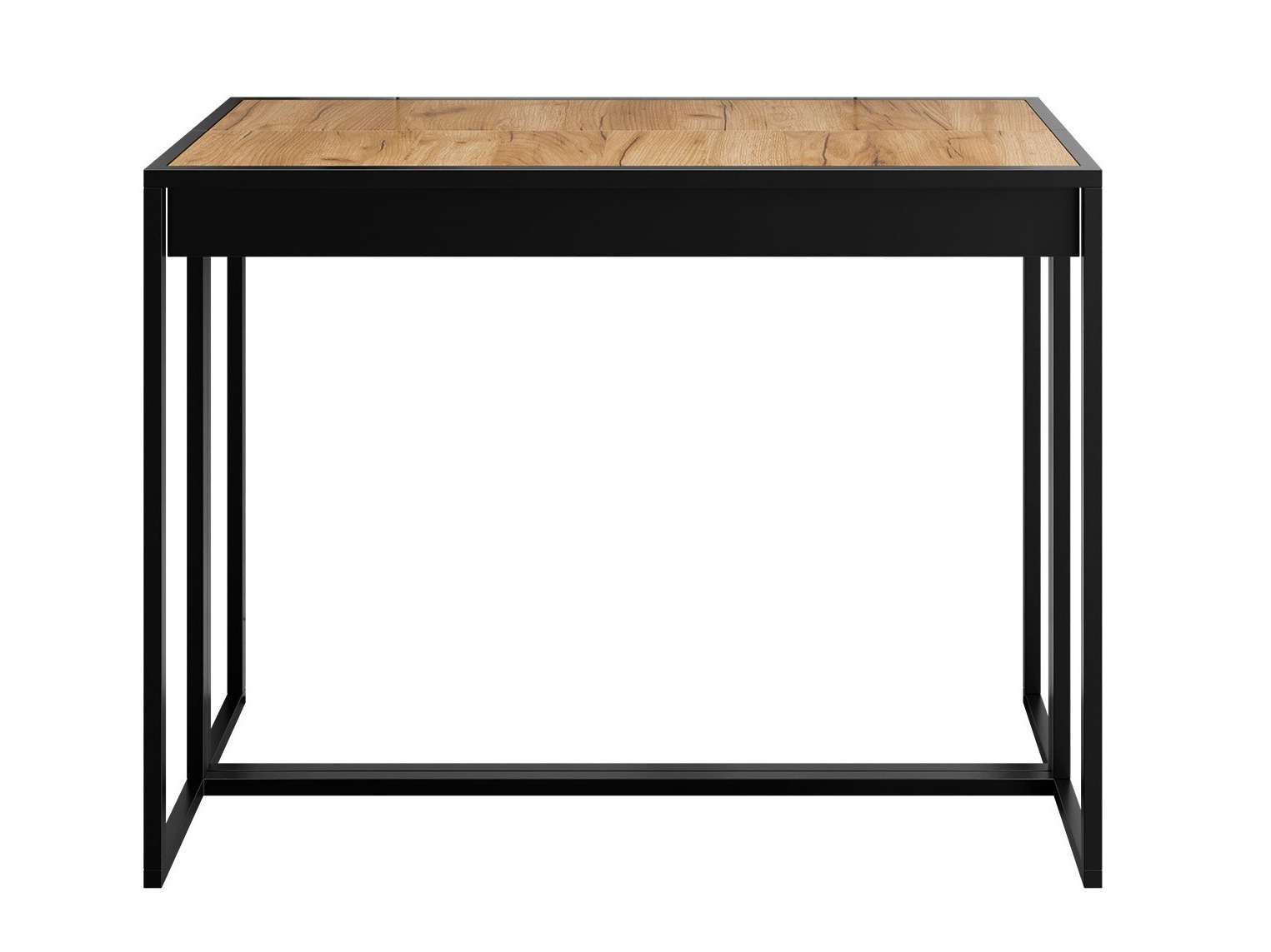 Folding table Oswego 180 (Black + Craft oak)