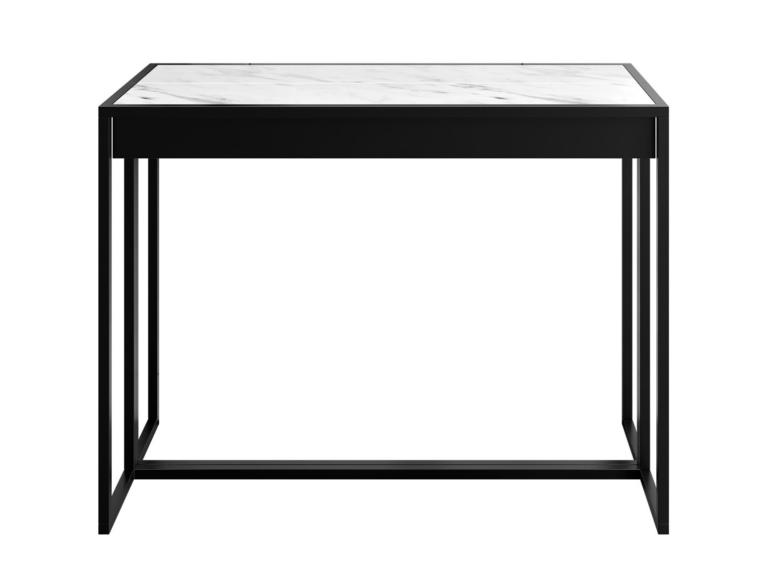 Folding table Oswego 180 (Black + White marble)
