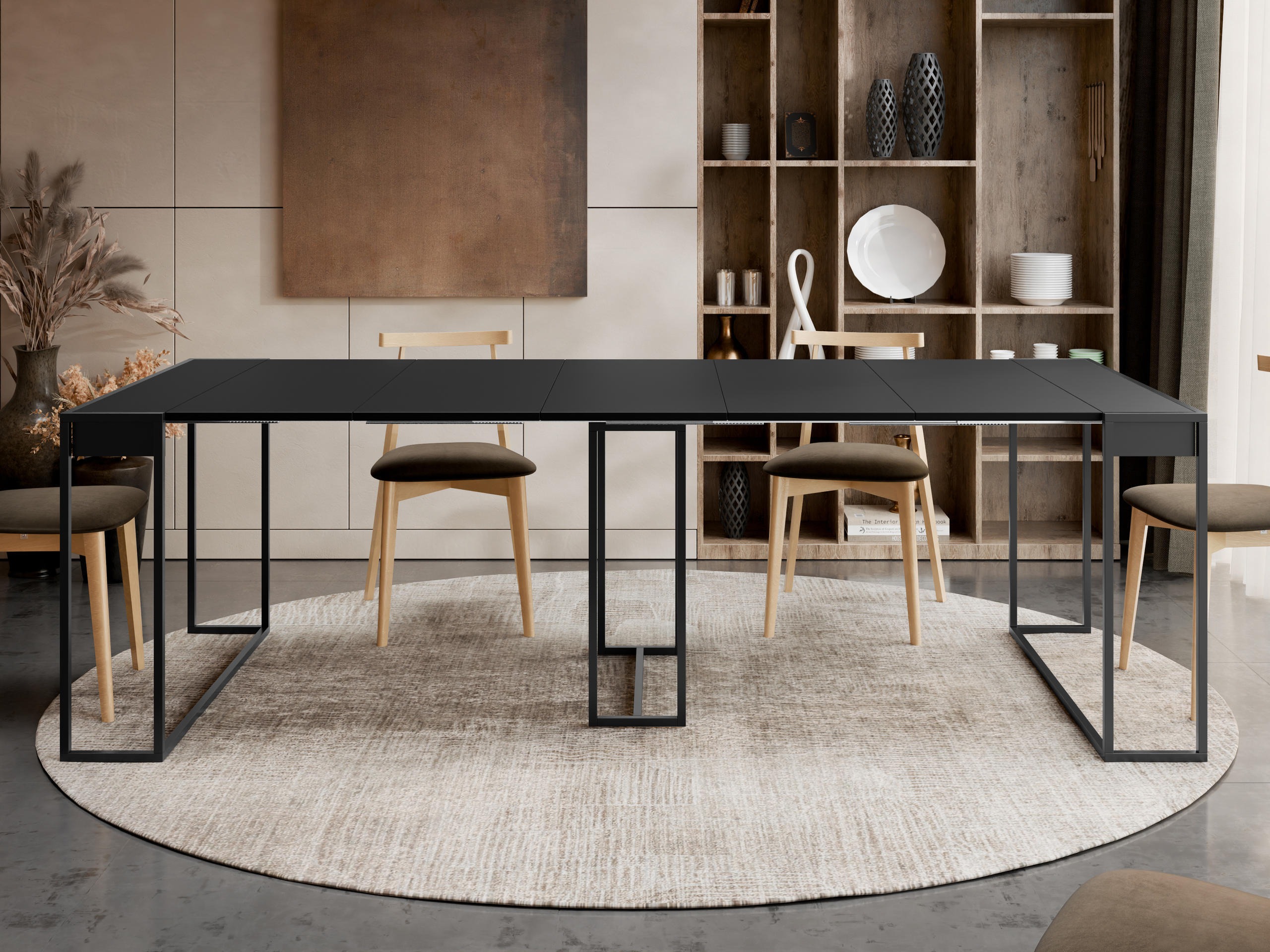 Folding table Oswego 180 (Black)