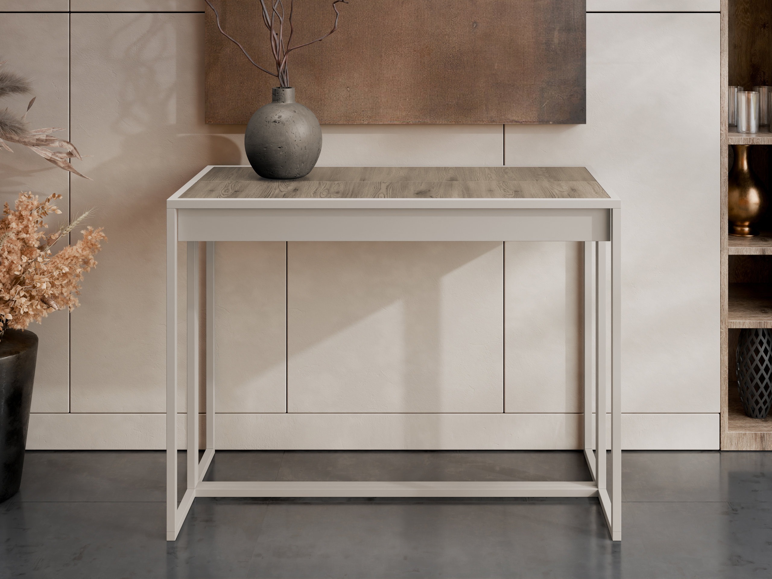 Folding table Oswego 180 (Dark oak + Cashmere)