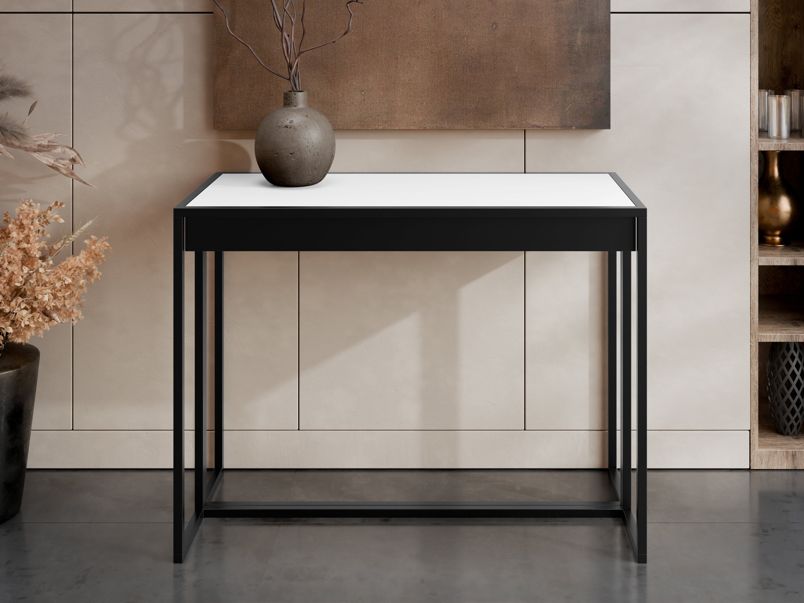 Folding table Oswego 180 (White + Black)