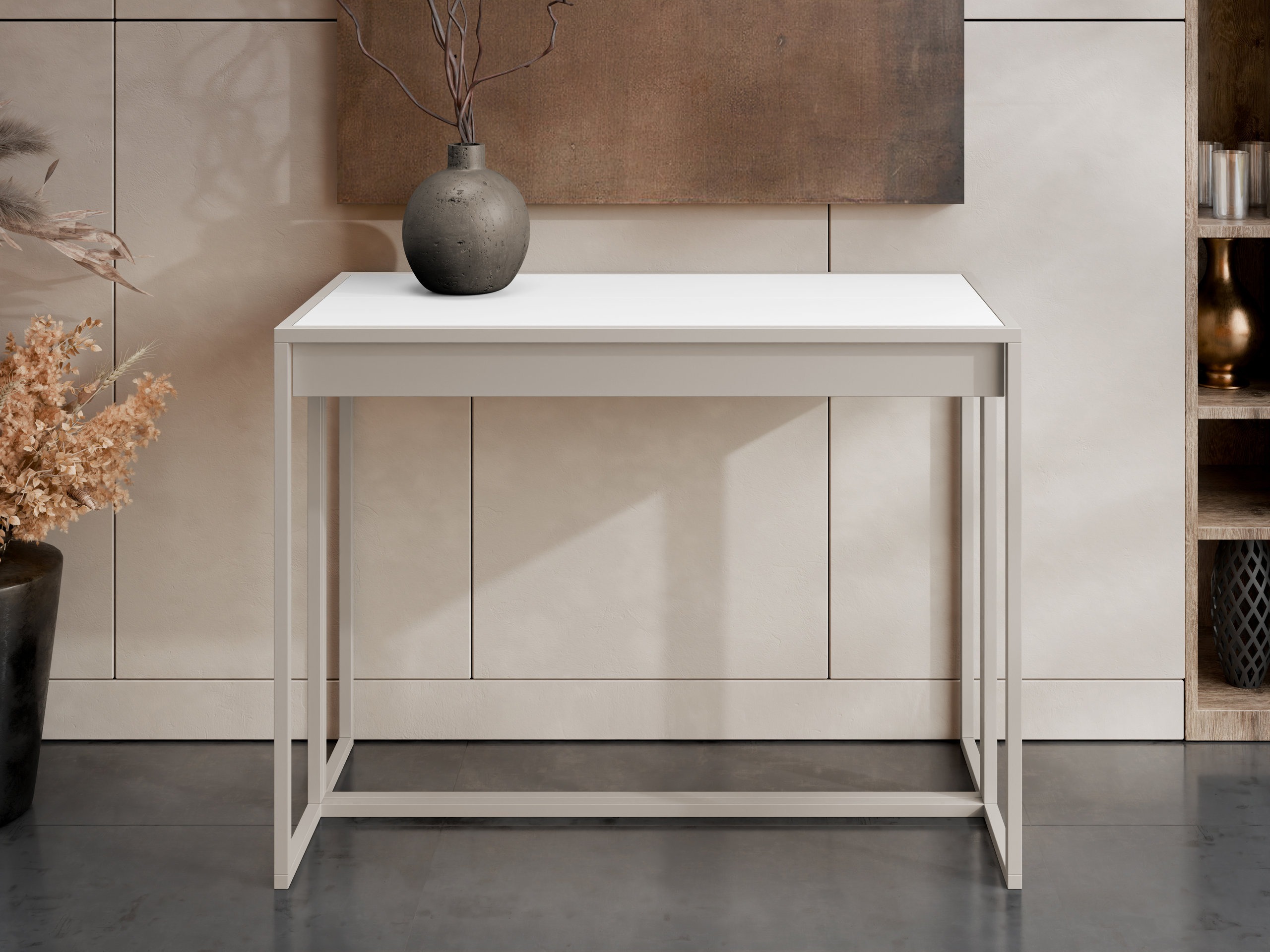 Folding table Oswego 180 (White + Cashmere)