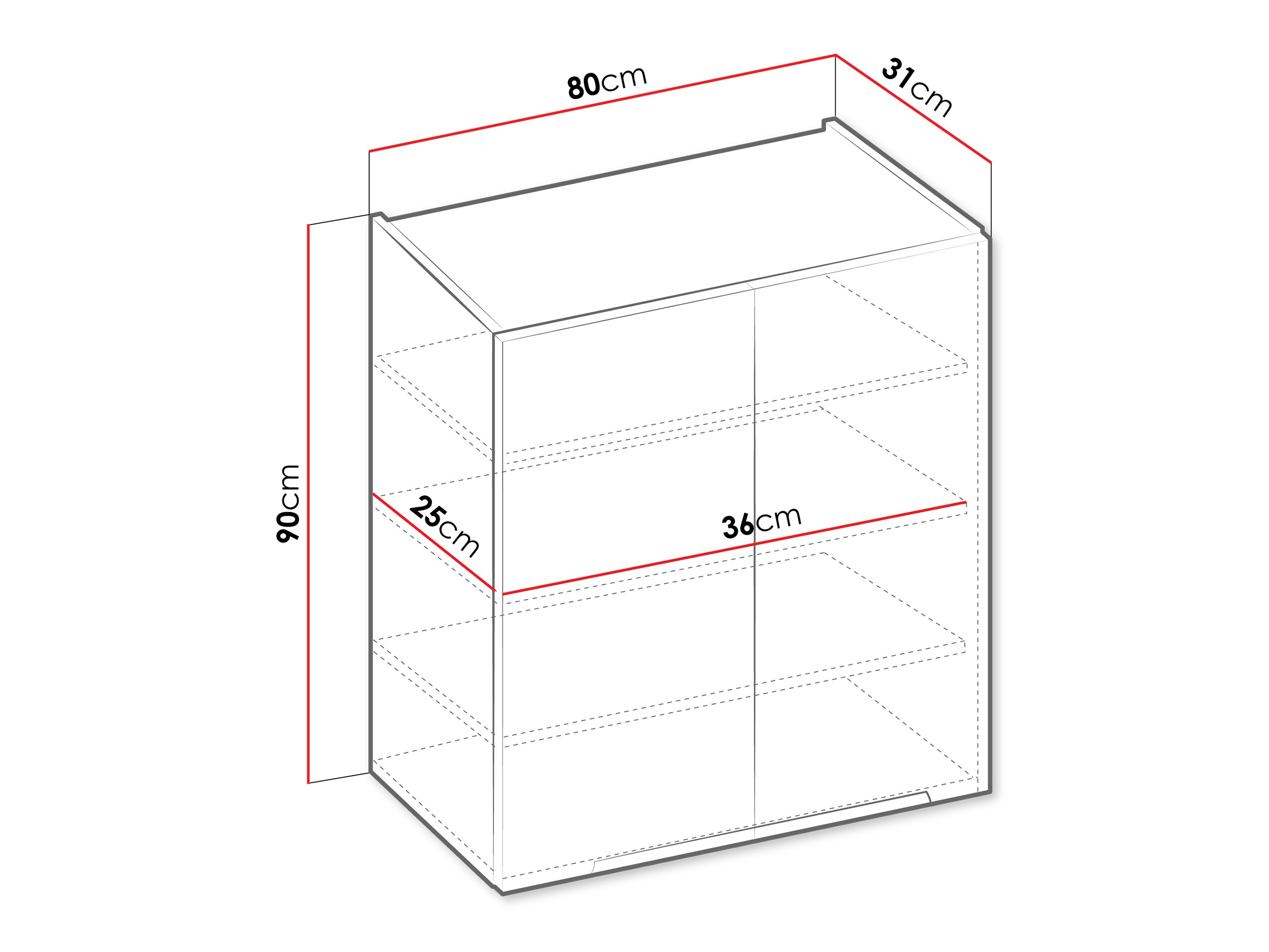 Modular wall cabinet Sole 149