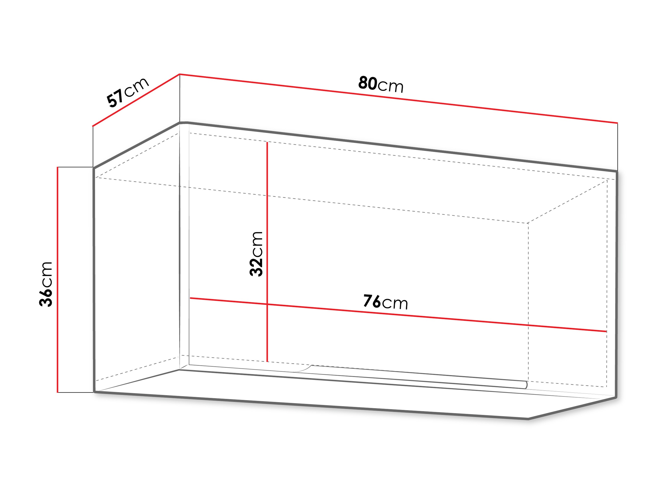 Modular wall cabinet Sole 150