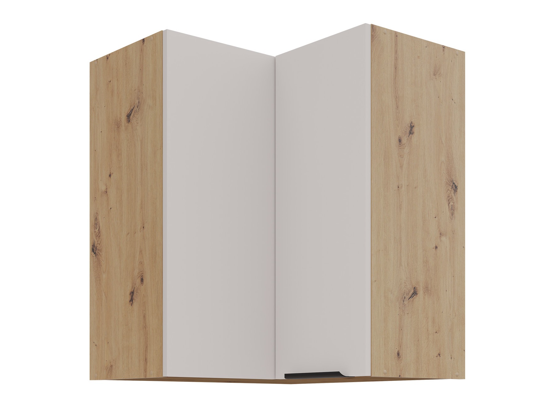 Modular wall-mounted corner cabinet Sole 143