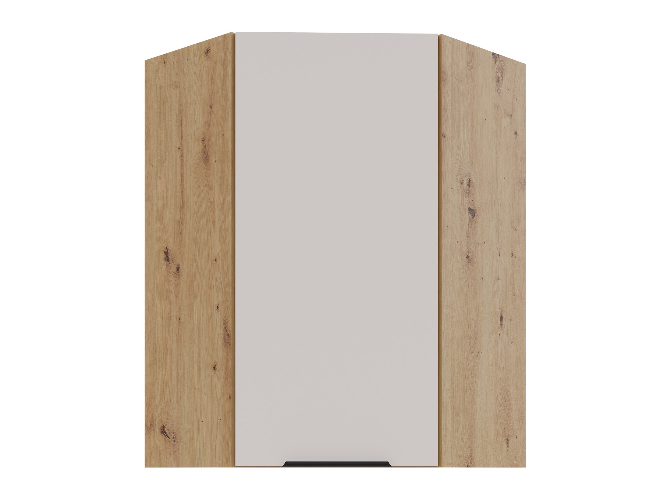 Modular wall-mounted corner cabinet Sole 144