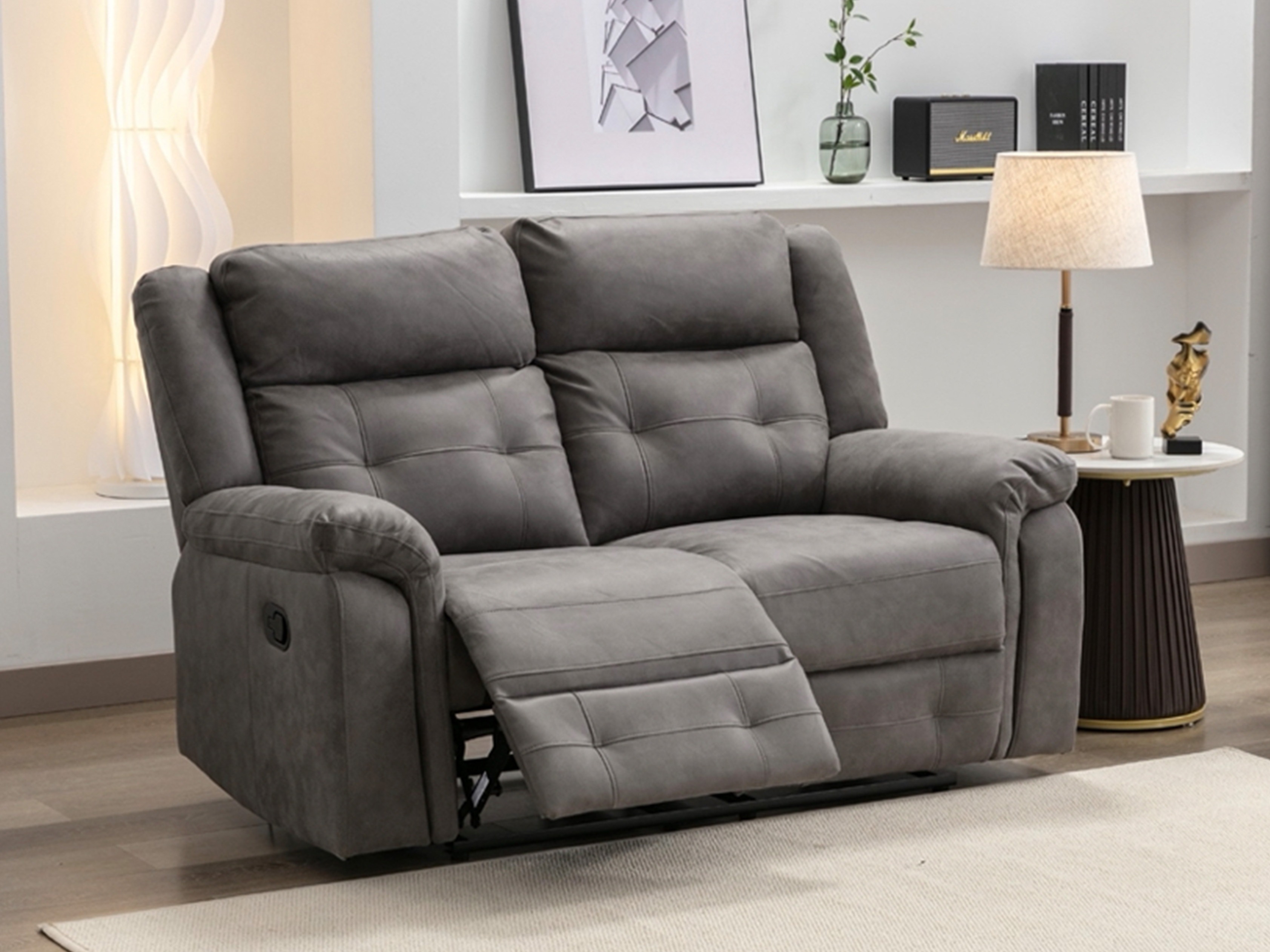 Sofa recliner Anaheim 141 (Dark grey)