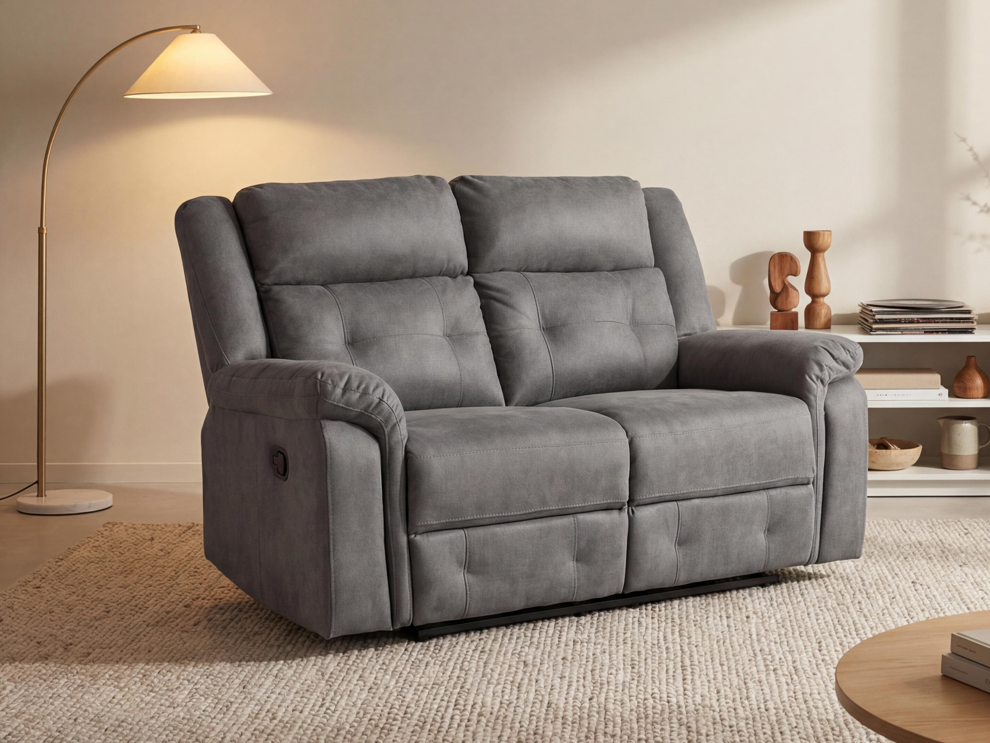Sofa recliner Anaheim 141 (Dark grey)