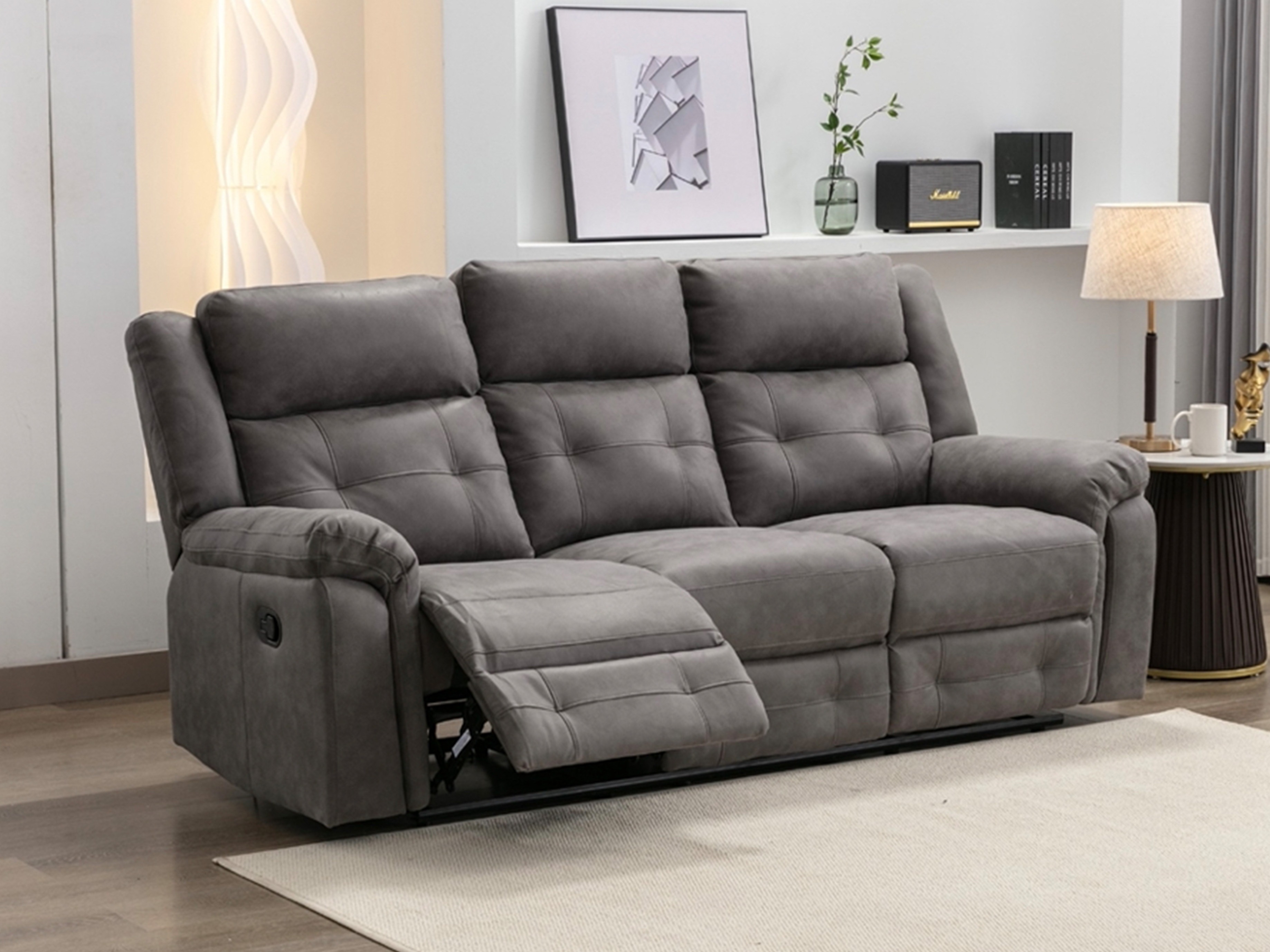 Sofa recliner Anaheim 142 (Dark grey)