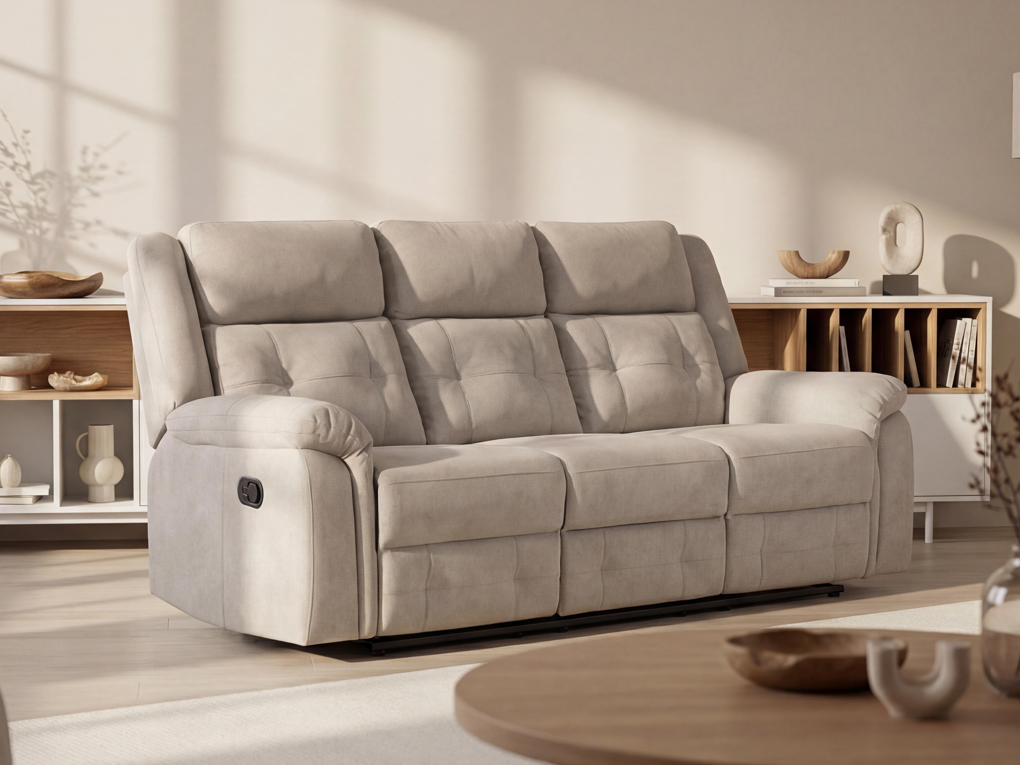 Sofa recliner Anaheim 142 (Light grey)
