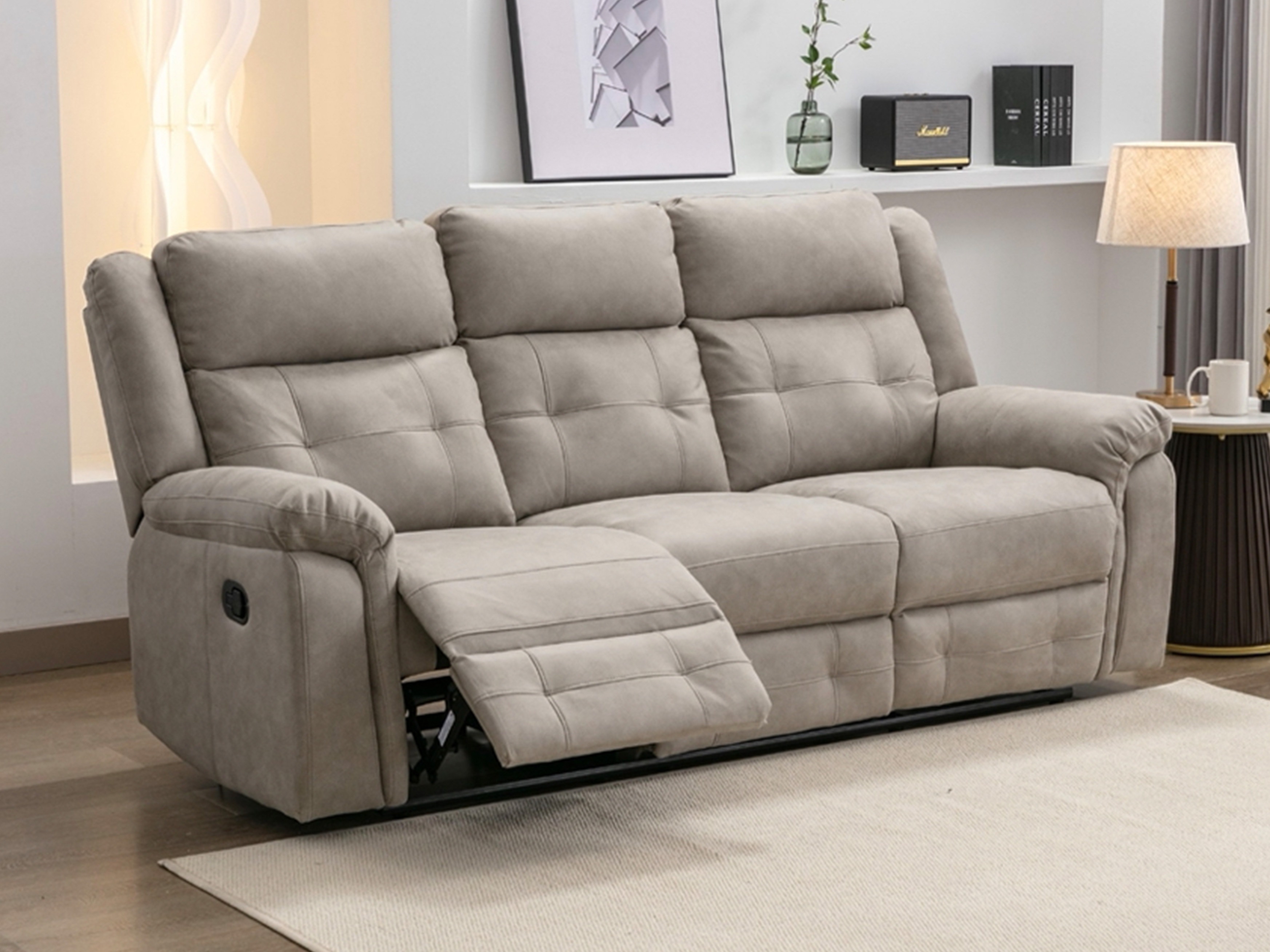 Sofa recliner Anaheim 142 (Light grey)