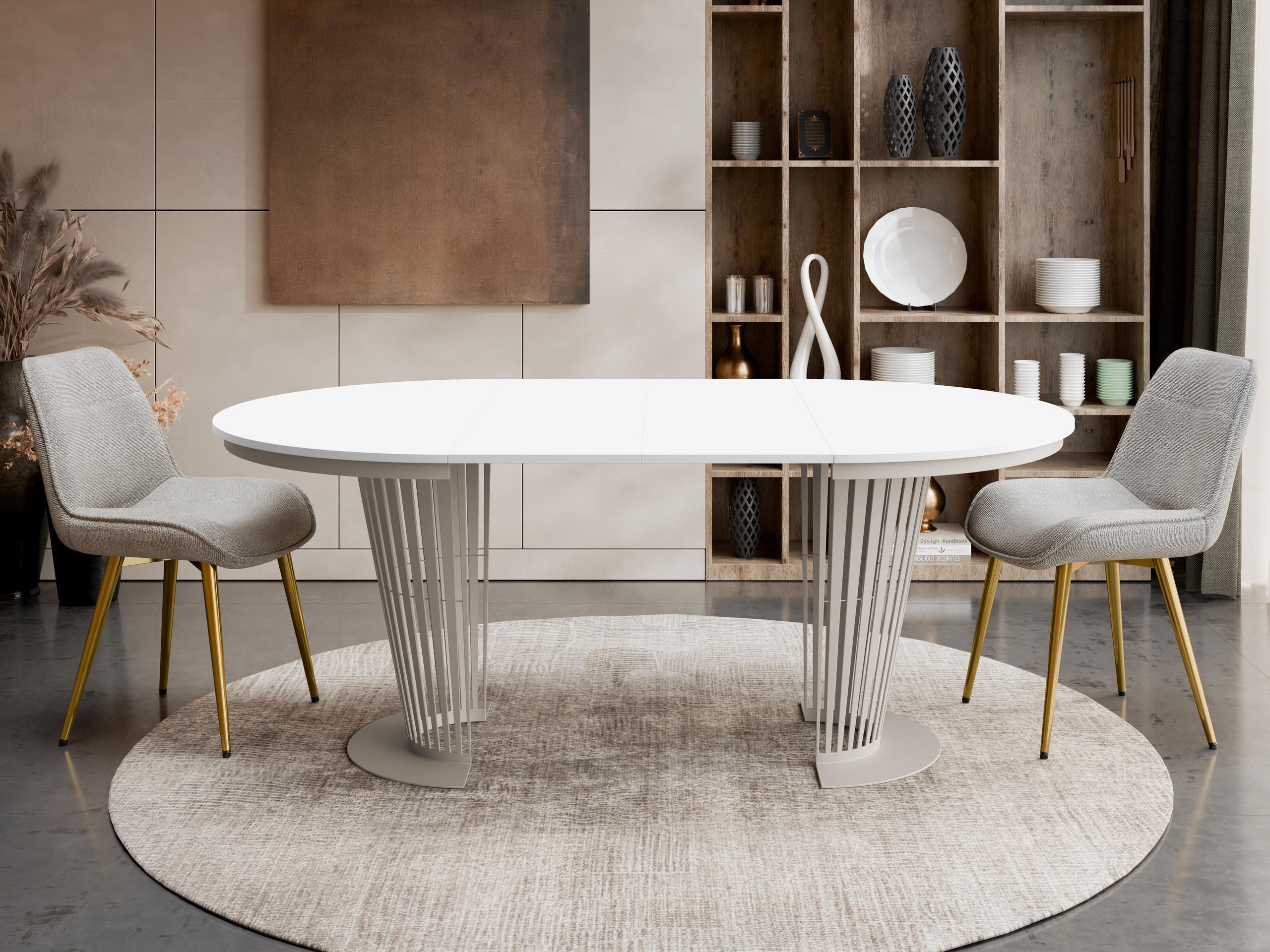 Table Oswego 179 (Cashmere + White)
