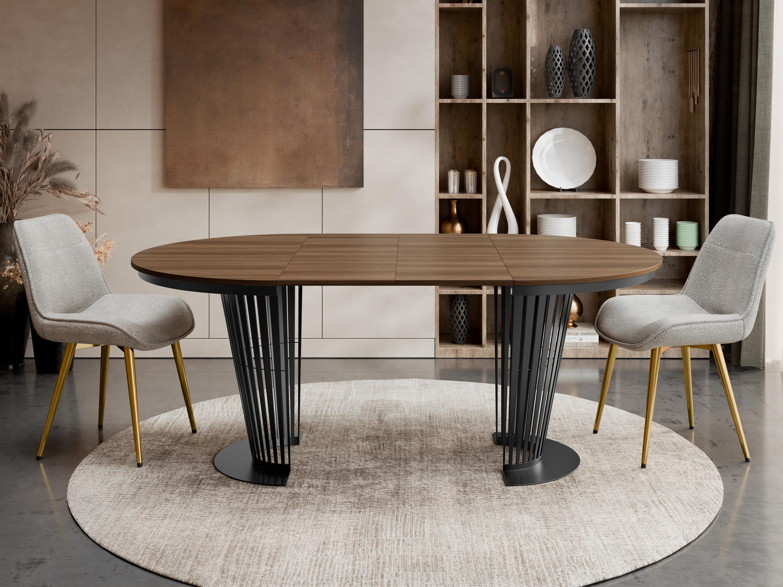 Table Oswego 181 (Black + Dark nut)
