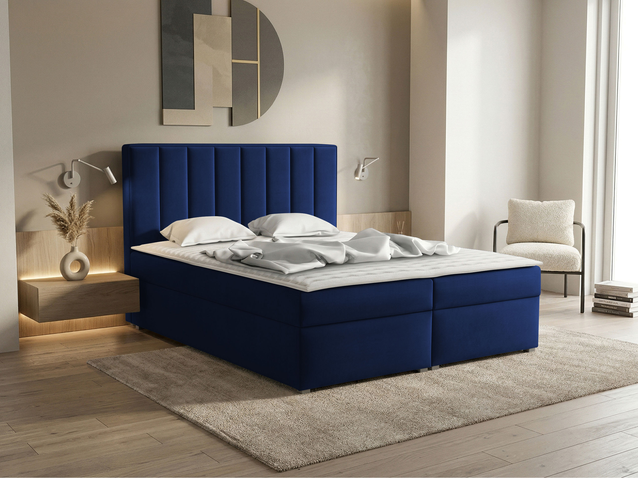 Continental bed Pomona 116 (Magic velvet 2216)