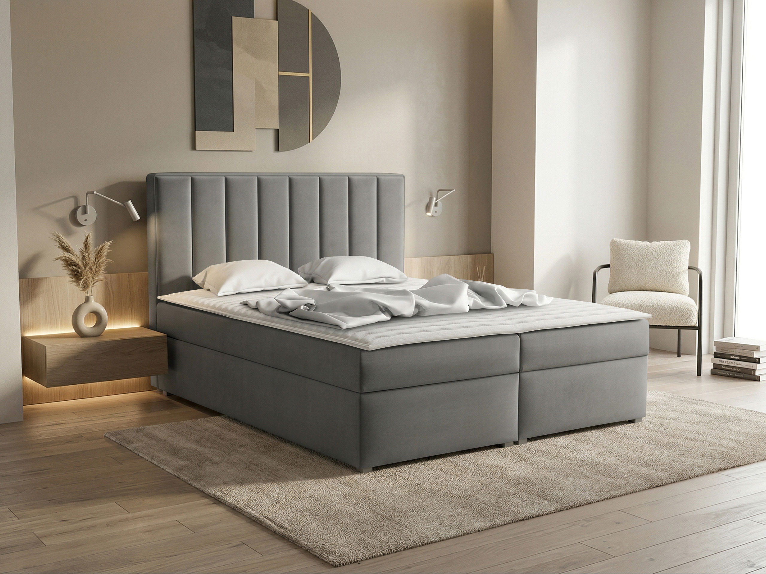 Continental bed Pomona 116 (Magic velvet 2217)