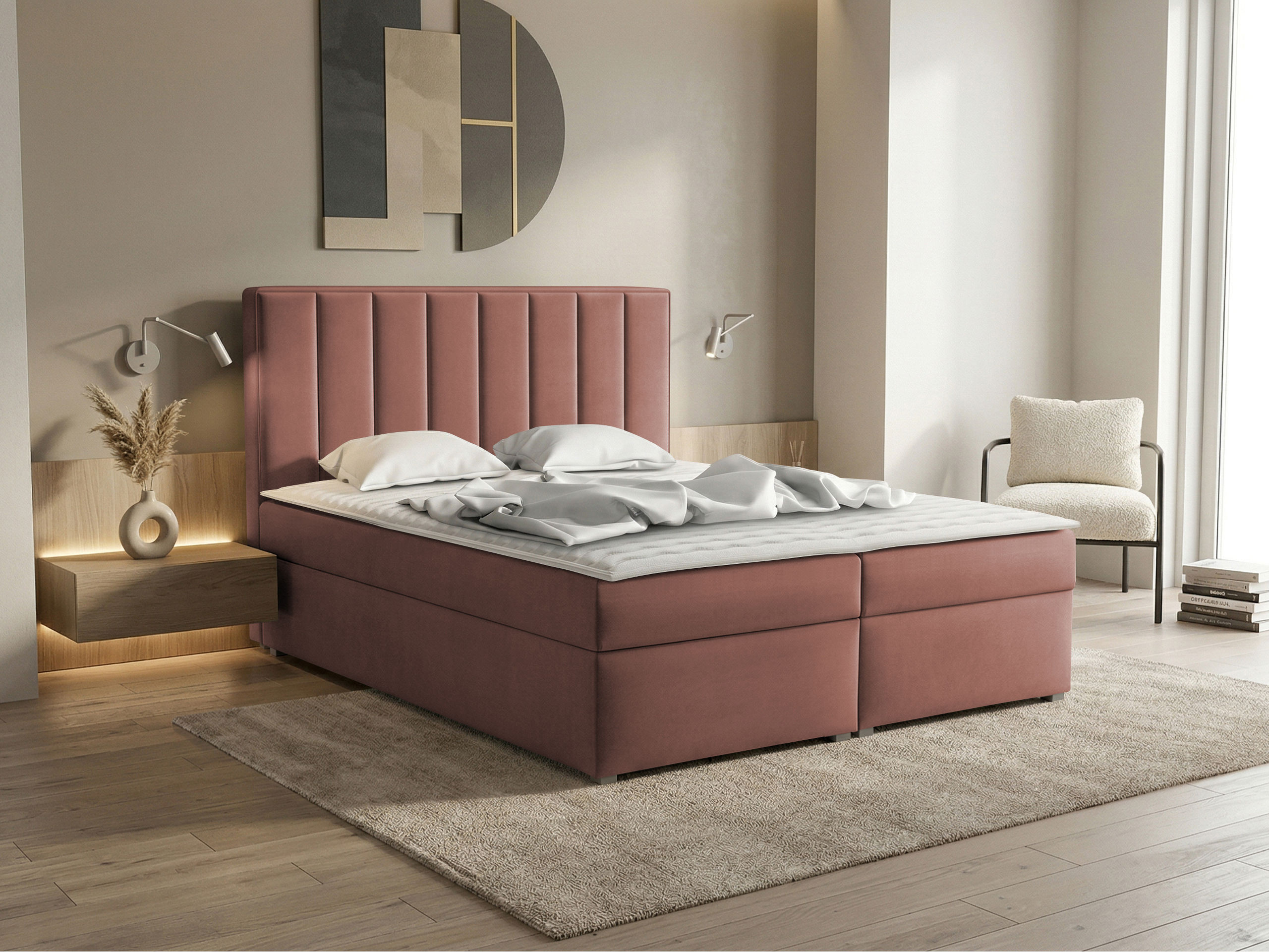 Continental bed Pomona 116 (Magic velvet 2258)