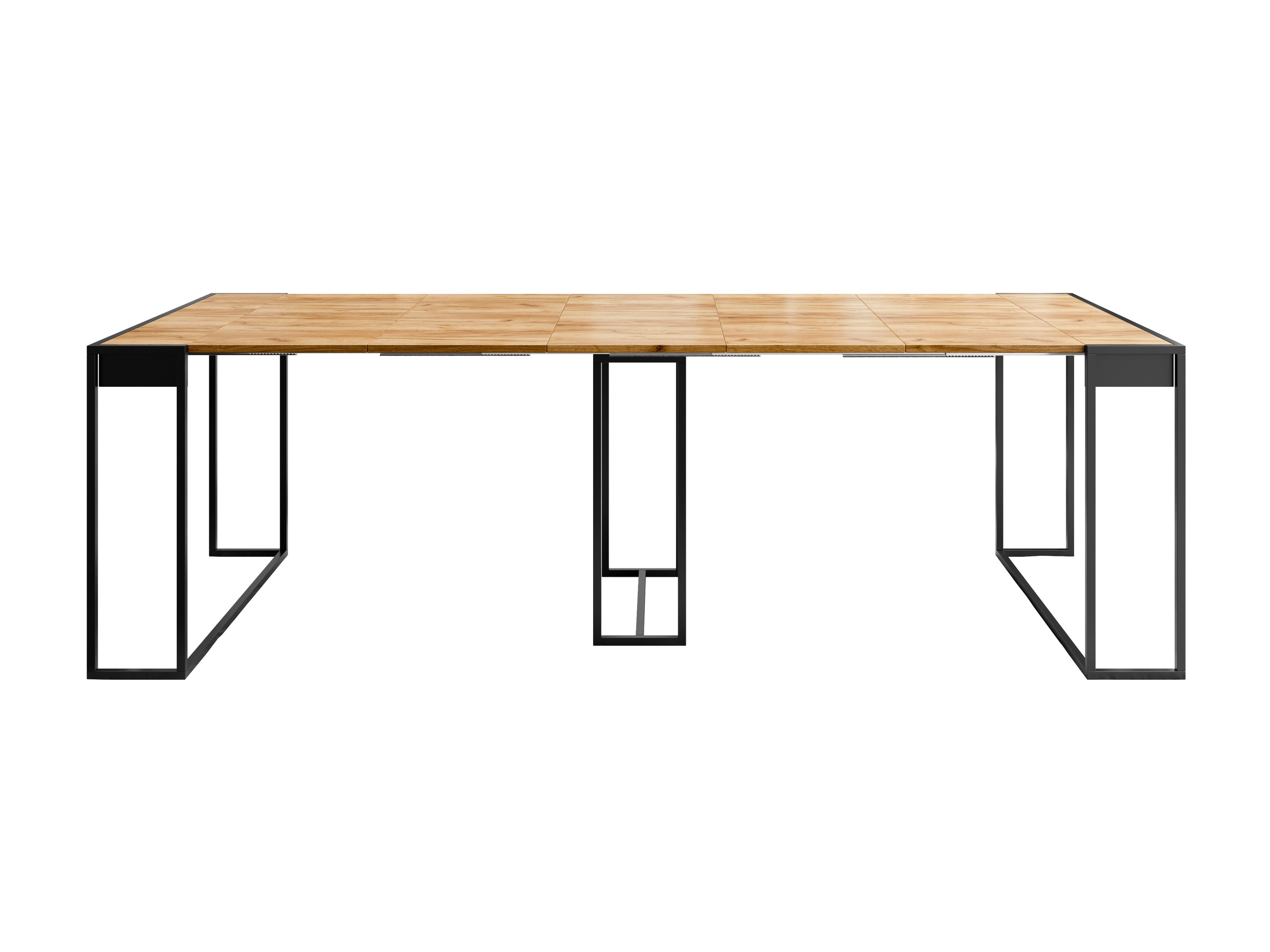 Folding table Oswego 180 (Black + Craft oak)