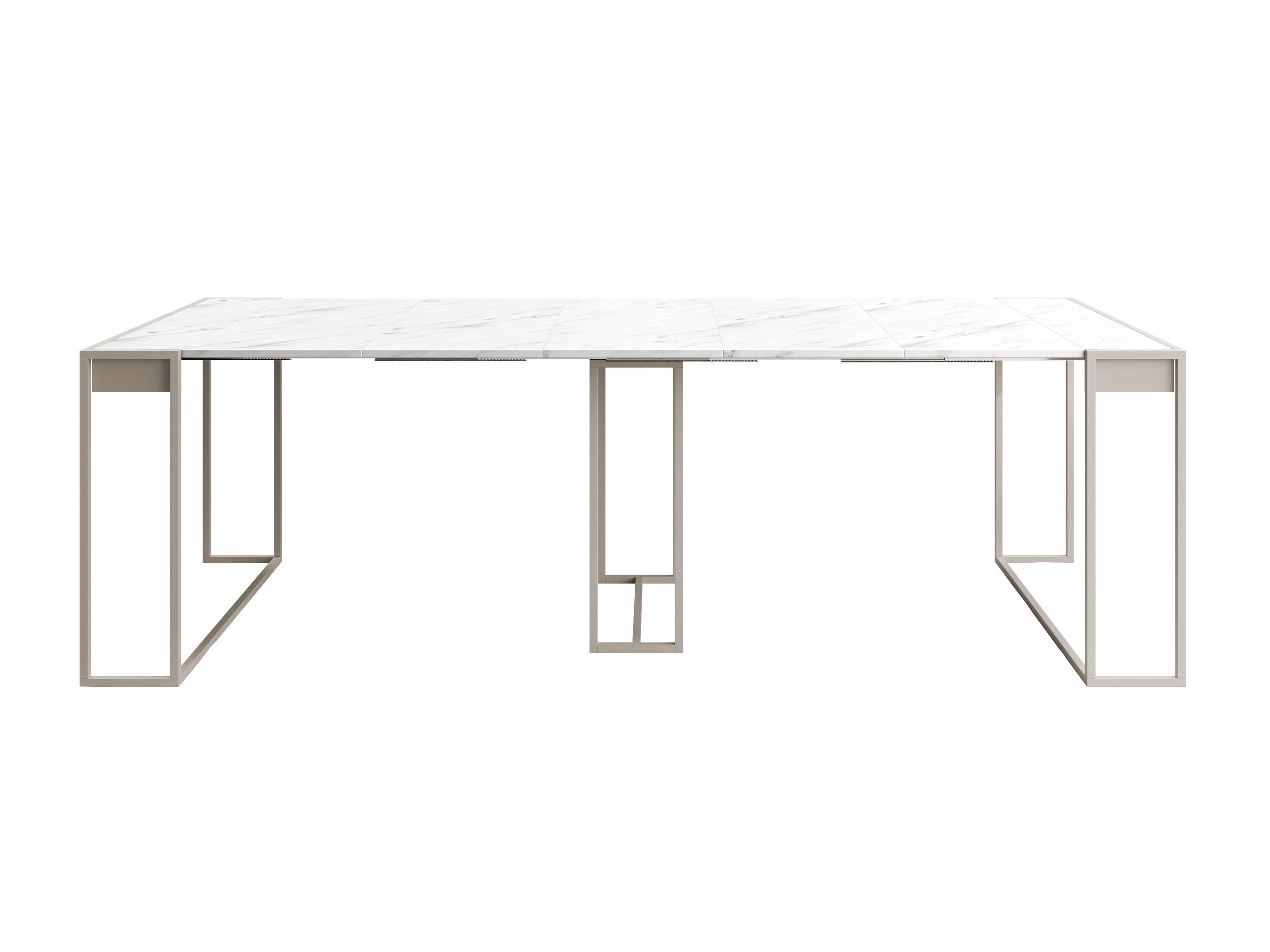 Folding table Oswego 180 (White marble + Cashmere)