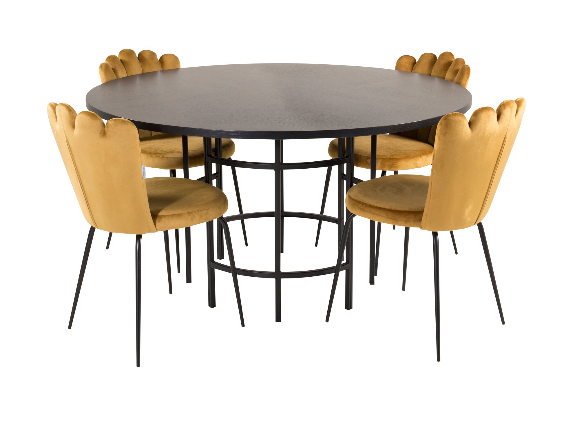 Dining set Dallas 316 (Yellow + Black)