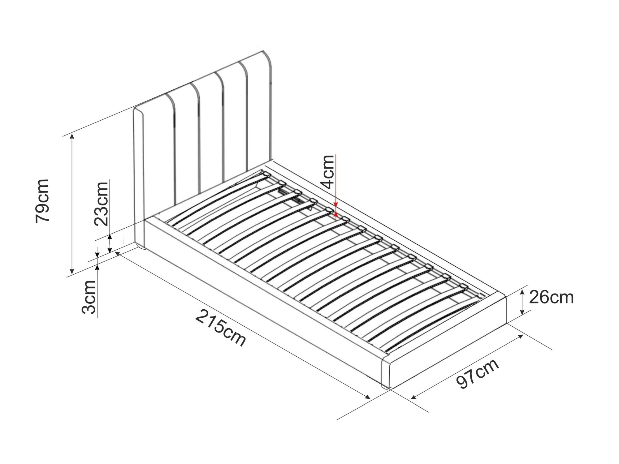 Bed Detroit 412 (Raven 07)