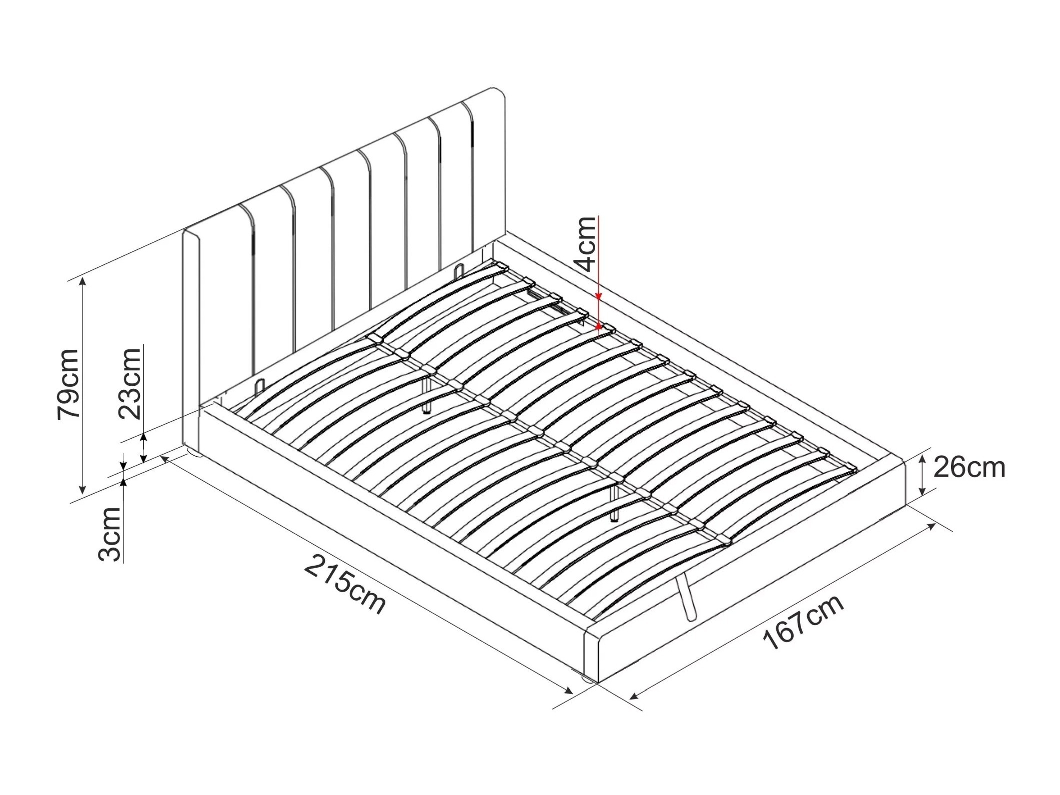 Bed Detroit 412 (Raven 07)