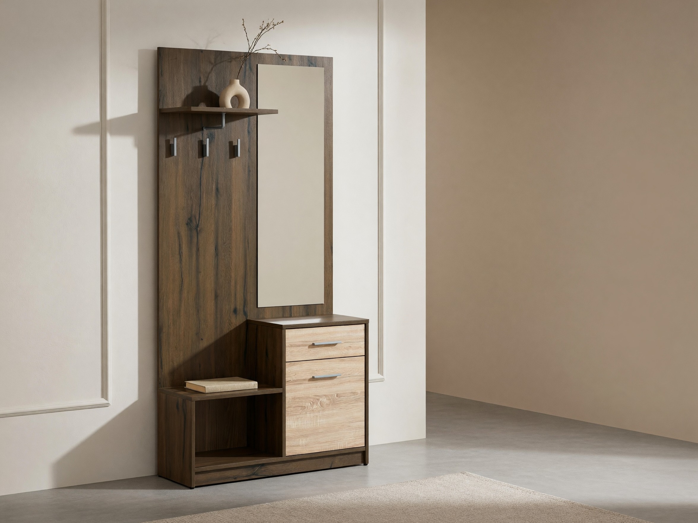 Hallway set Novsore 121 (Dark oak + Sonoma oak)