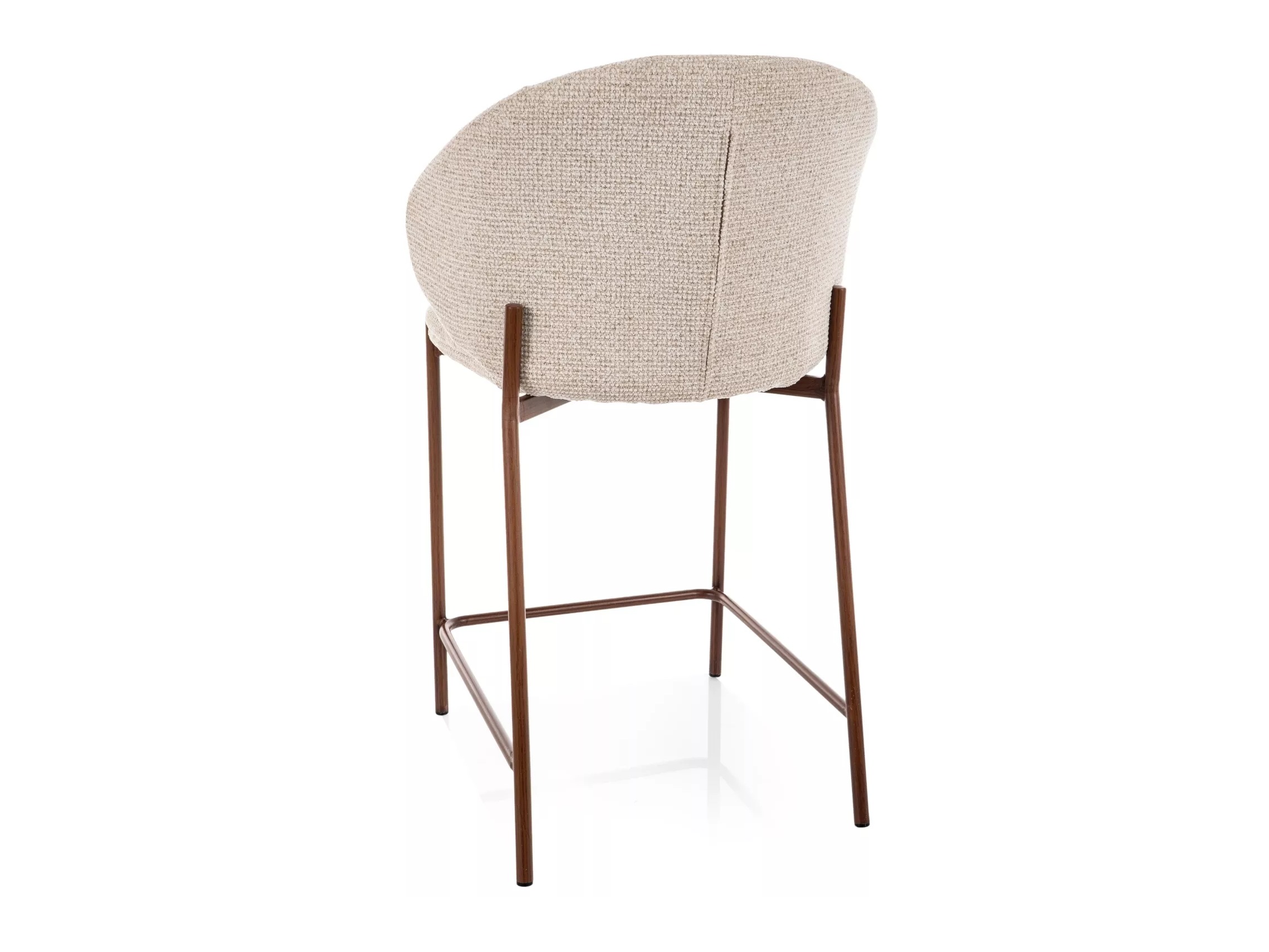 Counter stool Detroit 947 (Light beige + Walnut)