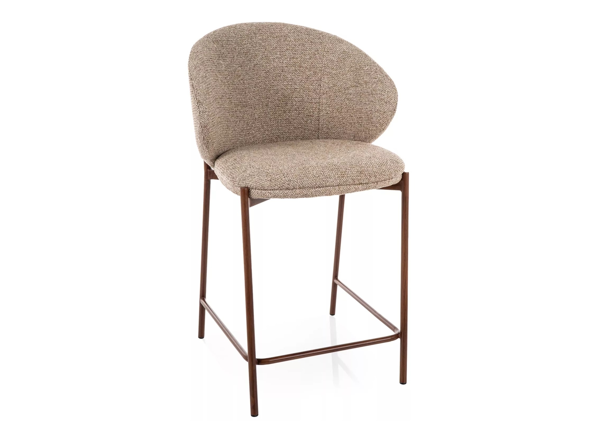 Counter stool Detroit 947 (Light brown + Walnut)