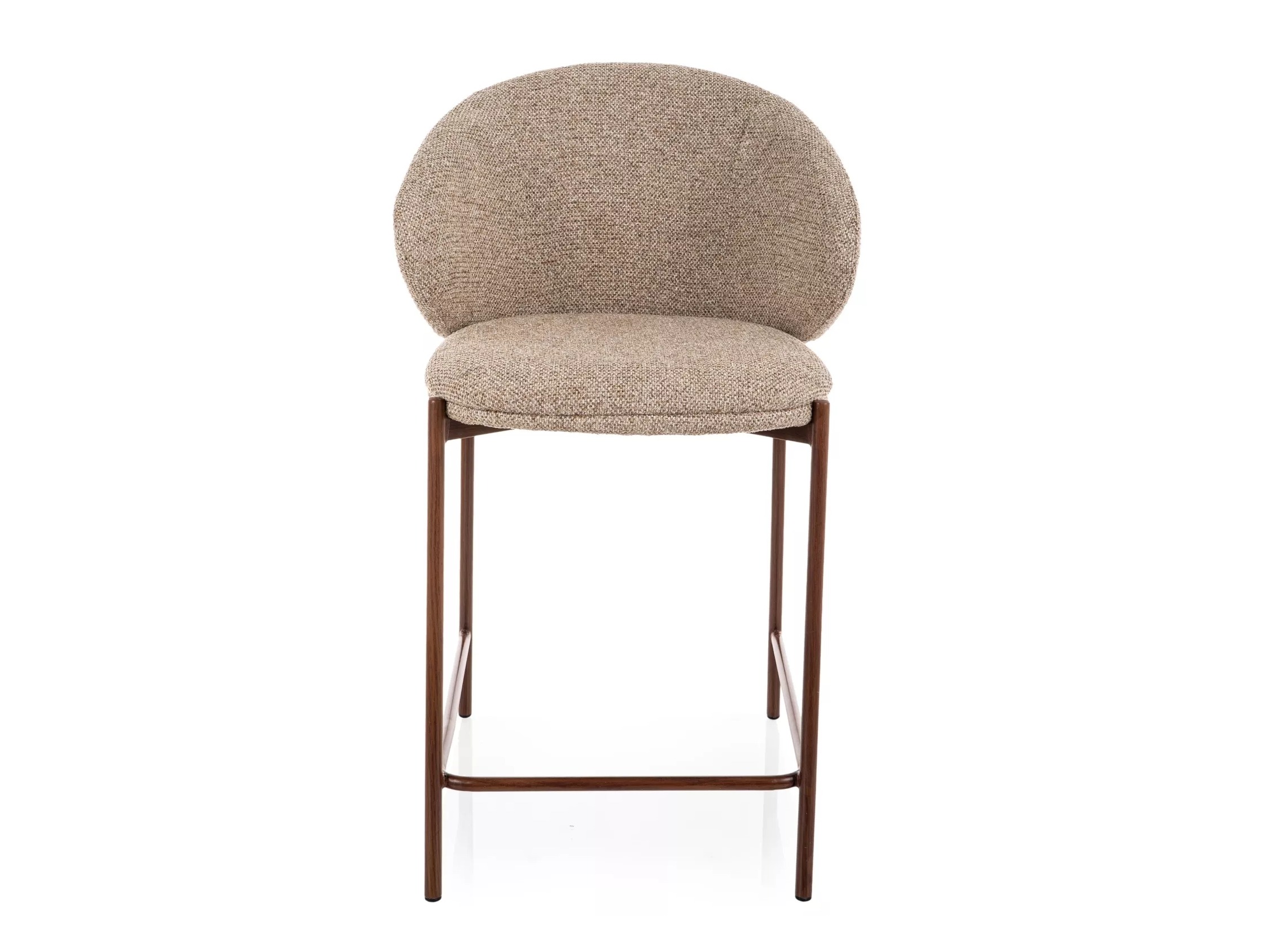 Counter stool Detroit 947 (Light brown + Walnut)