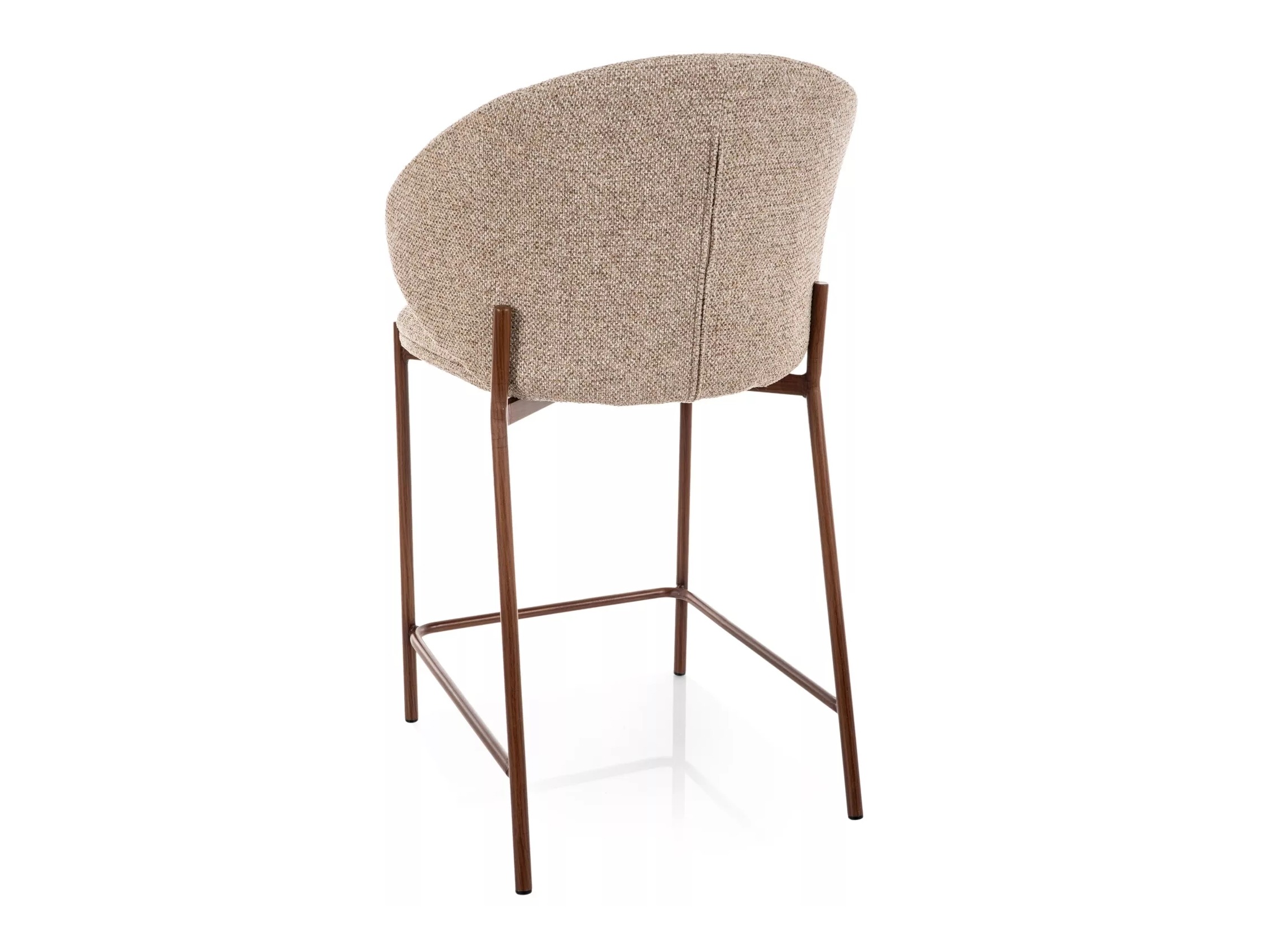 Counter stool Detroit 947 (Light brown + Walnut)