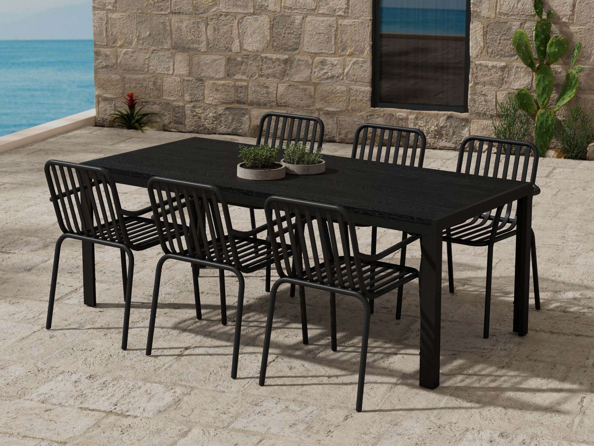 Table and chairs set Dallas 5234