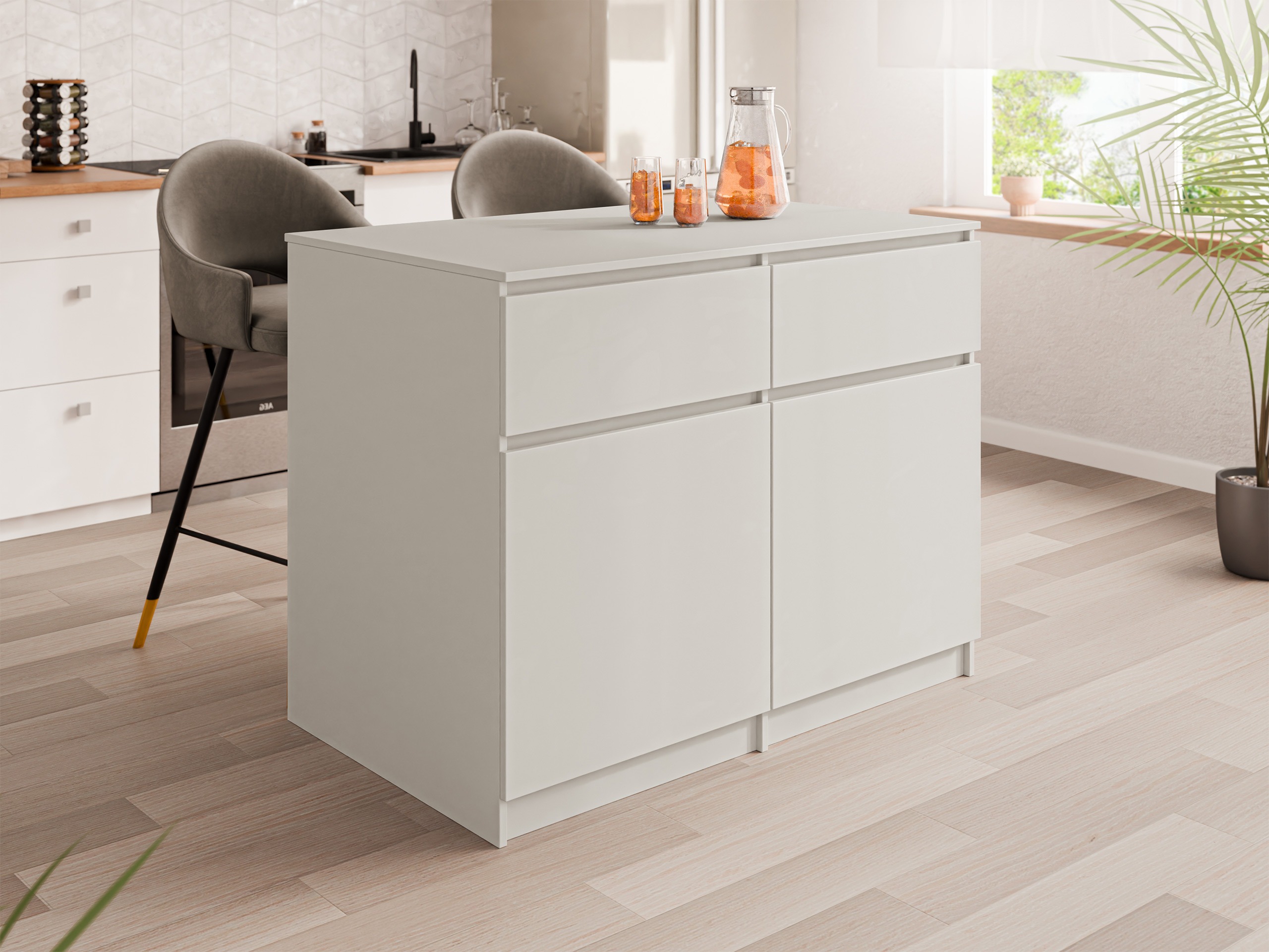 Kitchen island Comfivo Cantal (Cashmere)