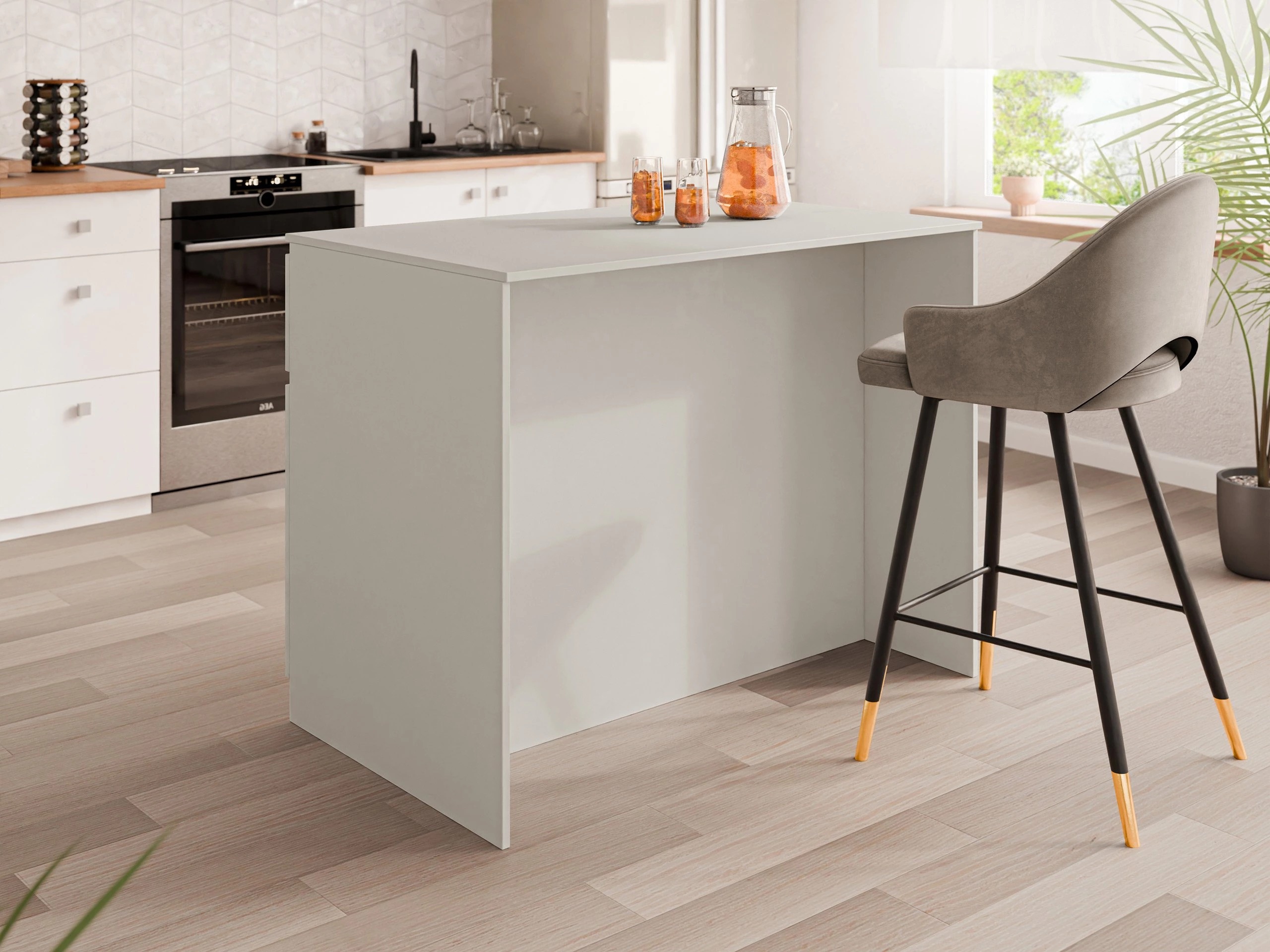 Kitchen island Comfivo Cantal (Cashmere)