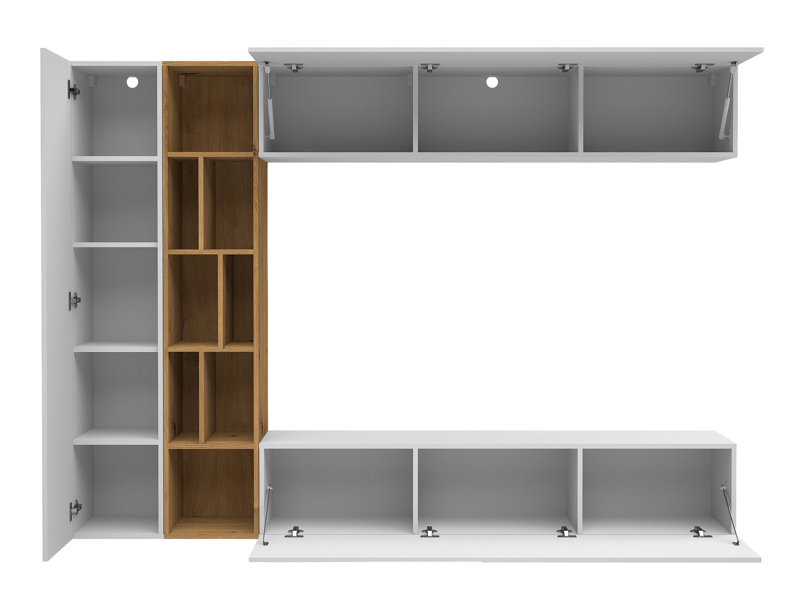 Living room set Comfivo Natura (Cashmere + Artisan oak)