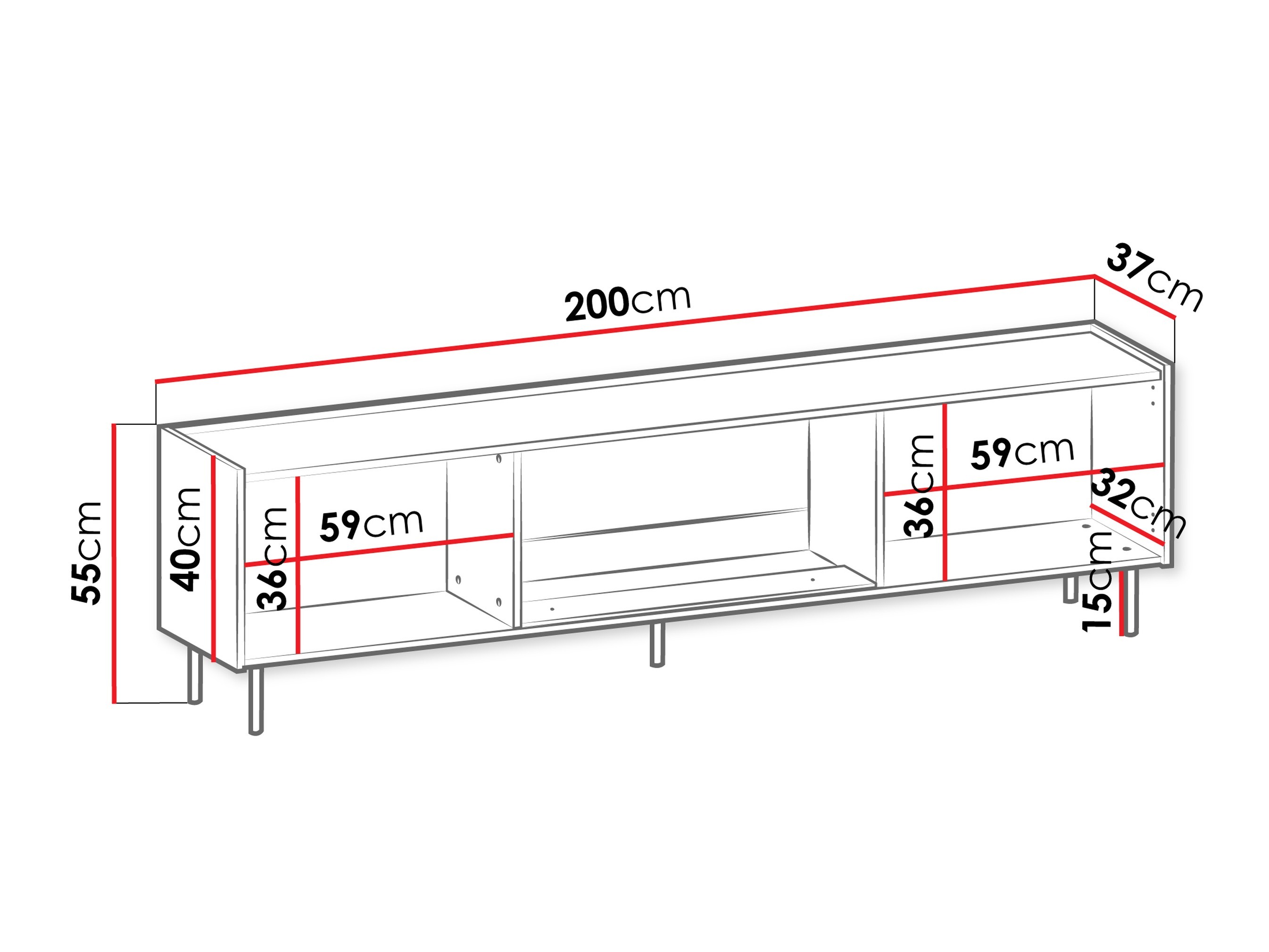 TV stand Comfivo Belviro 110