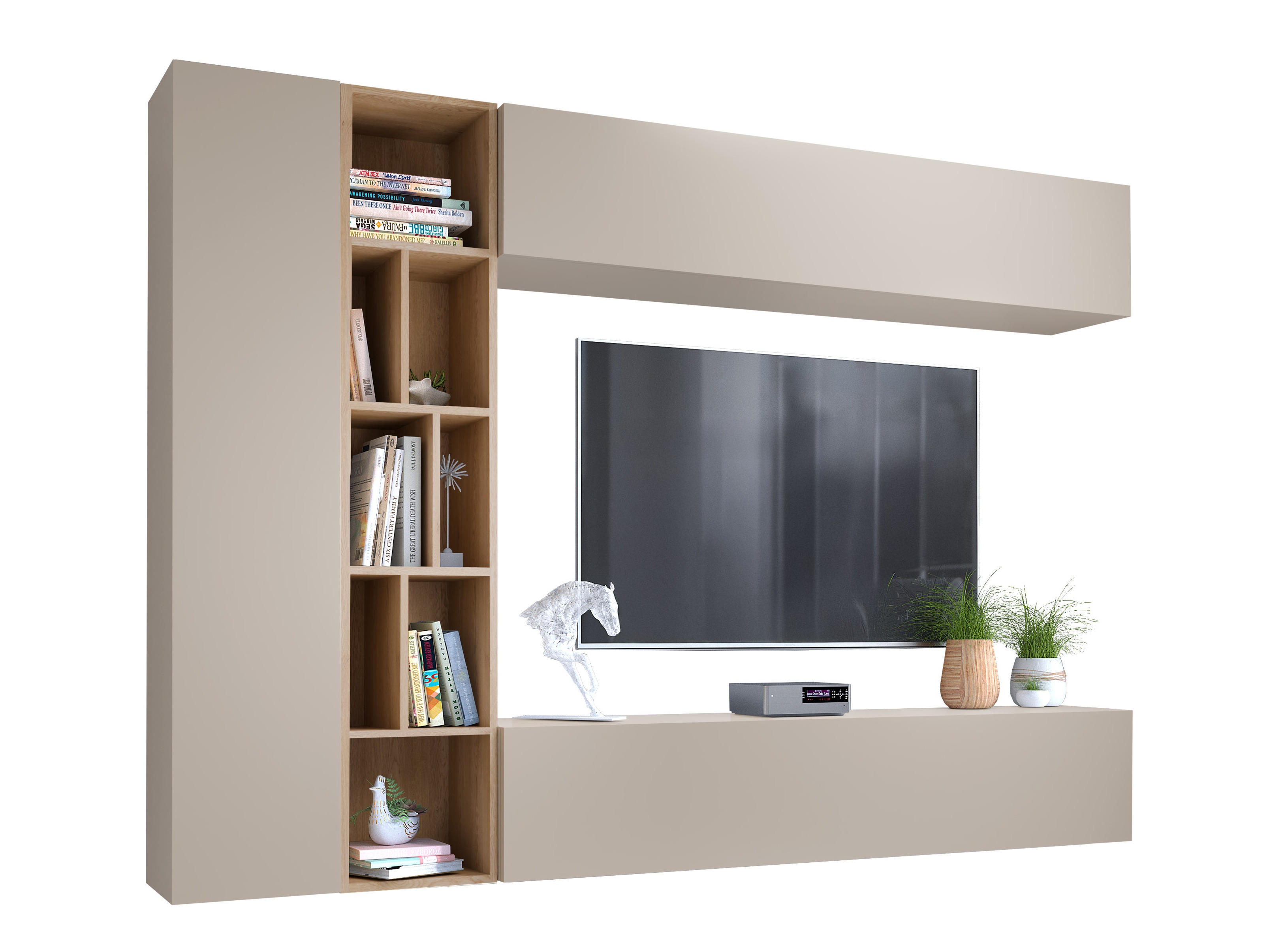 Living room set Comfivo Natura (Cashmere + Artisan oak)