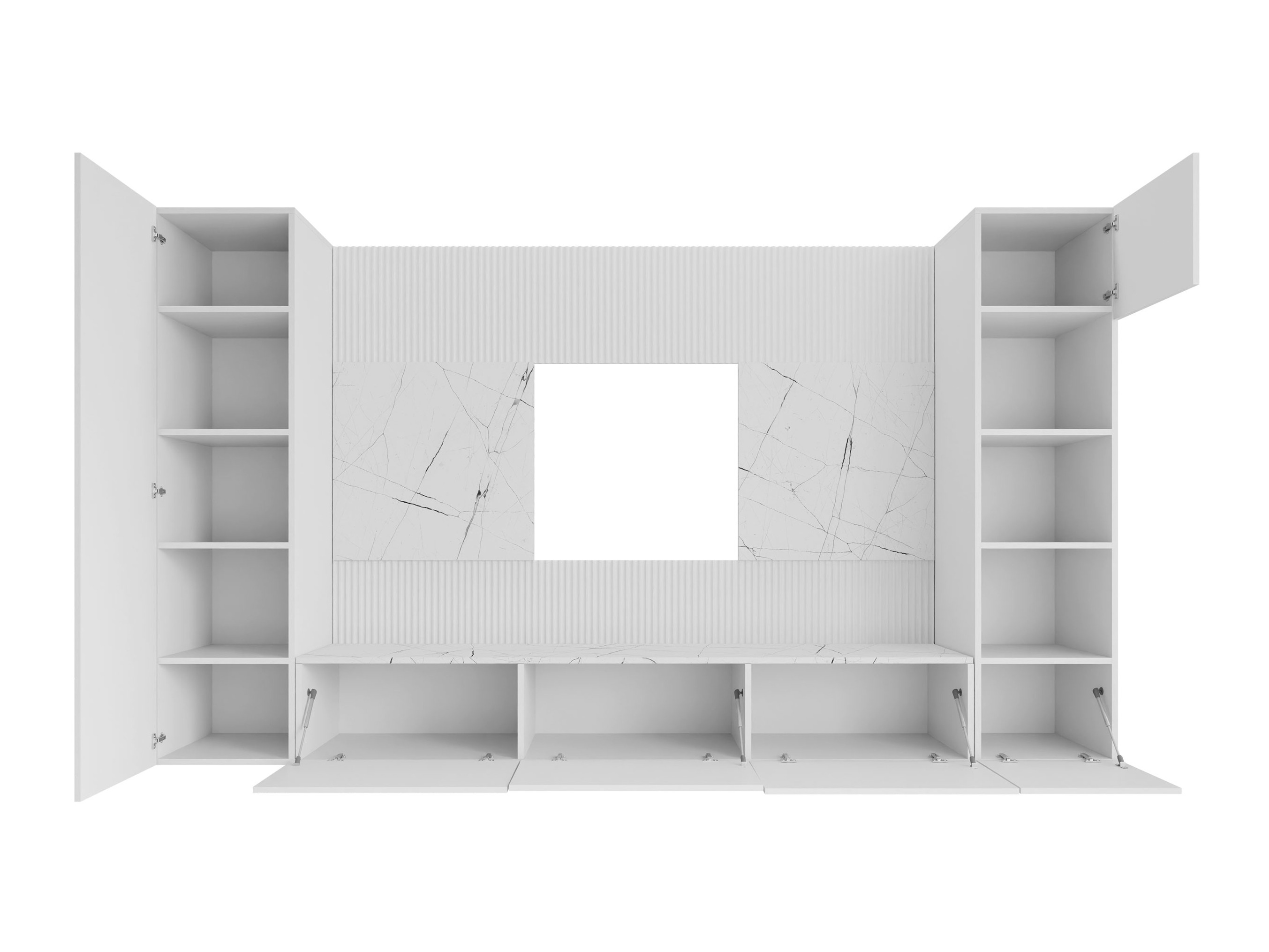Living room set Comfivo Salix IV (Black + Black marble)