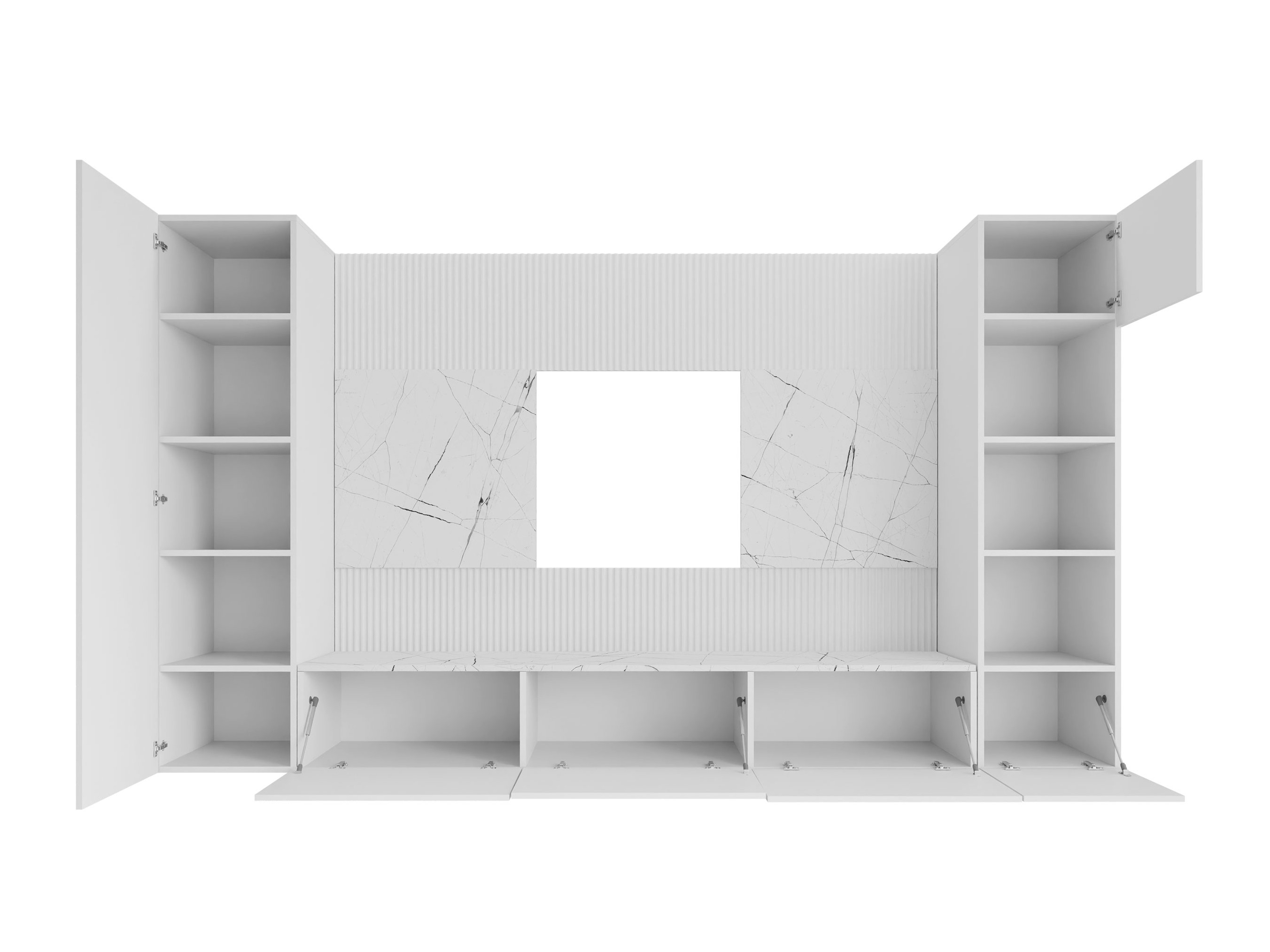 Living room set Comfivo Salix IV (Walnut + Light travertine)