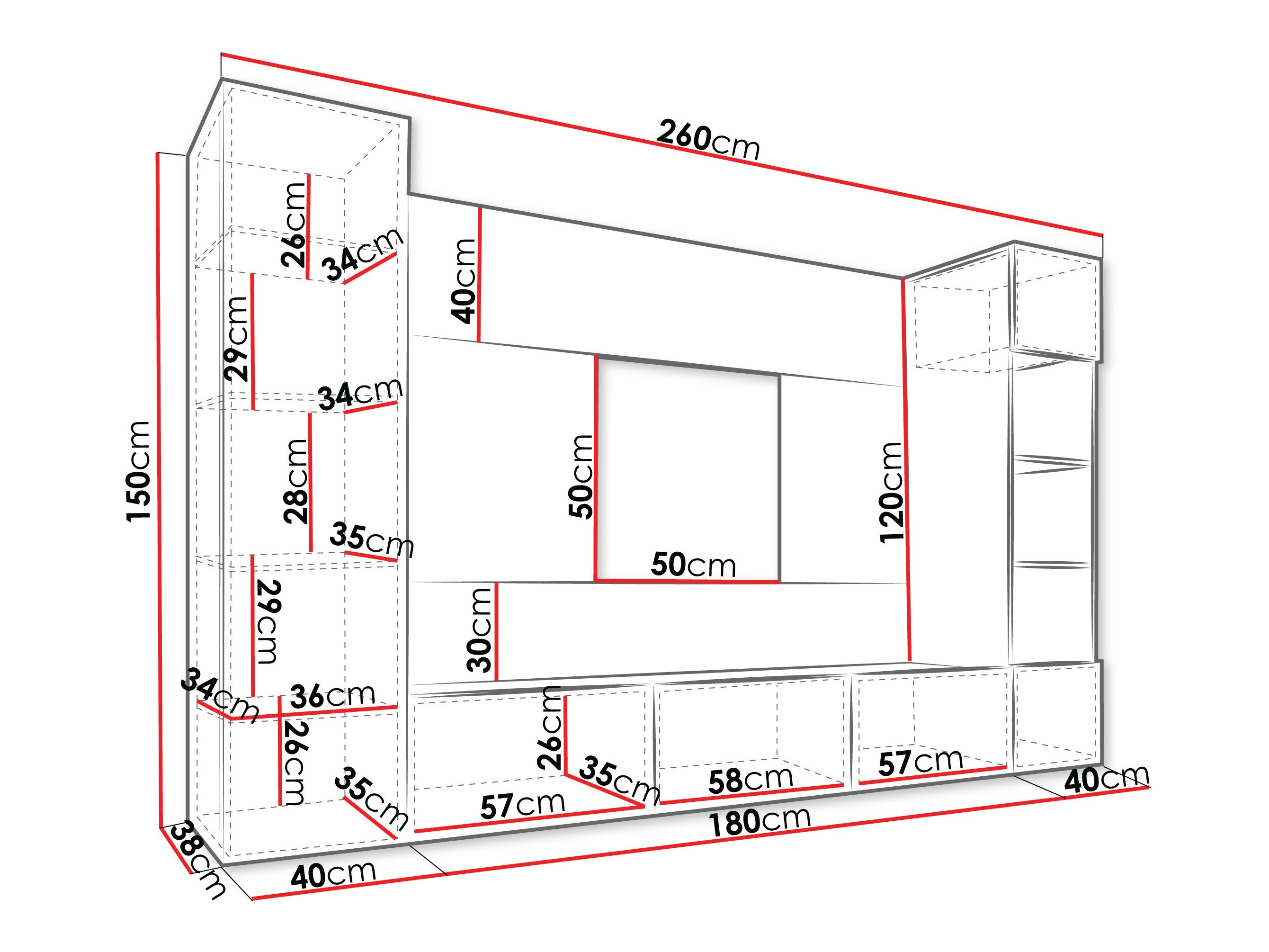 Living room set Comfivo Salix IV (White + White marble)