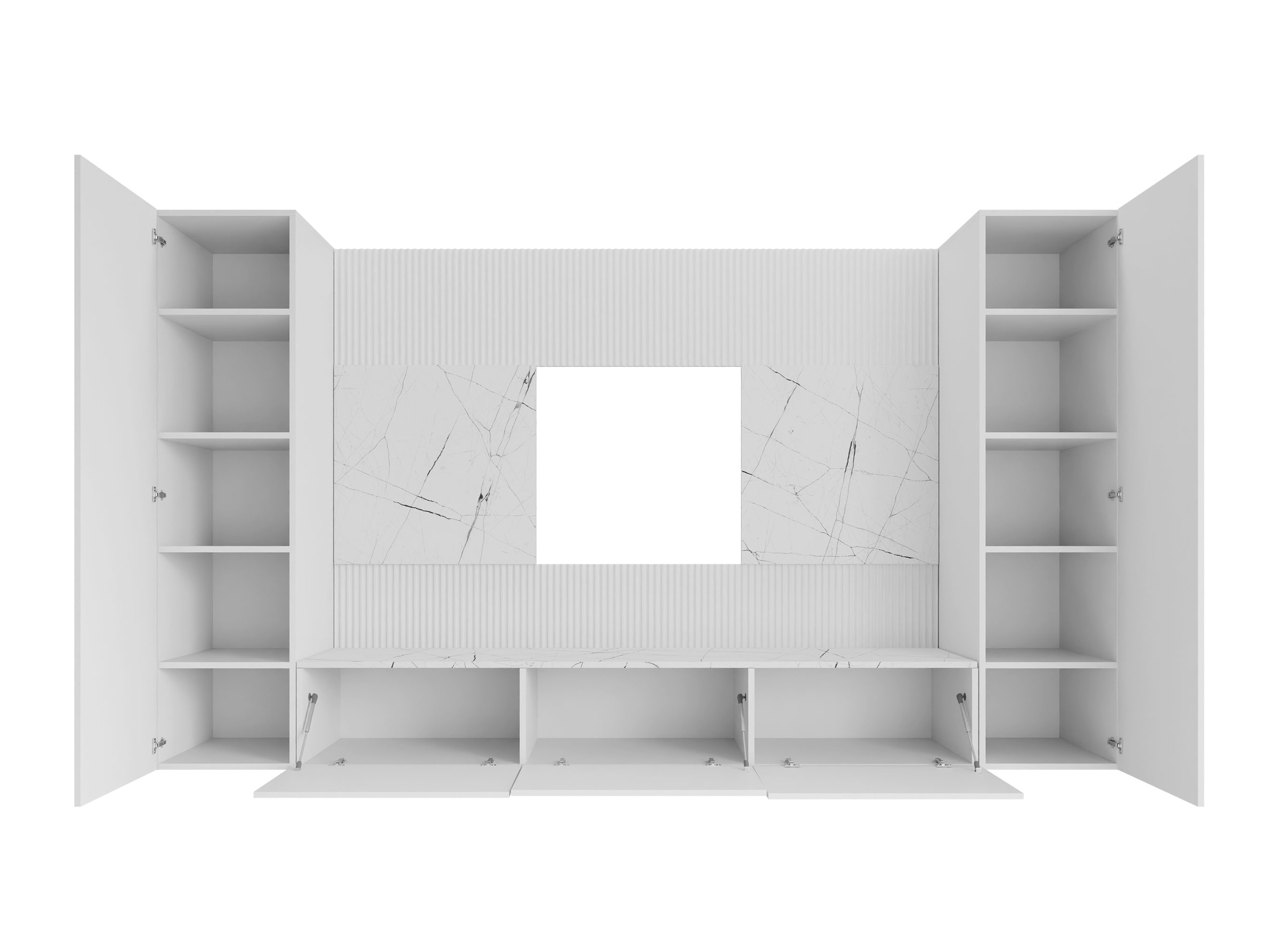 Living room set Comfivo Salix V (Black + Black marble)
