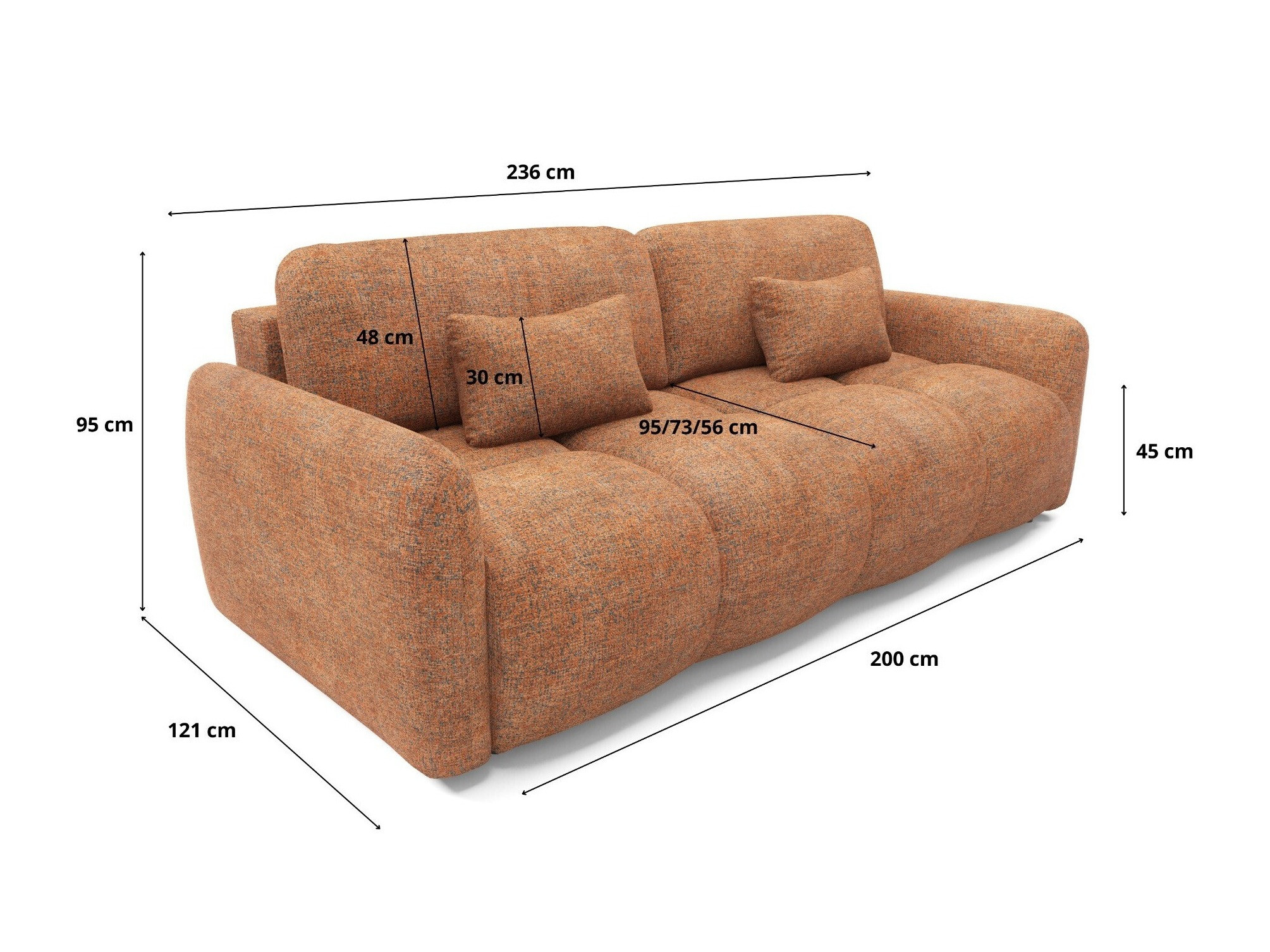 Sofa bed Franklin 218 (Bella 40)